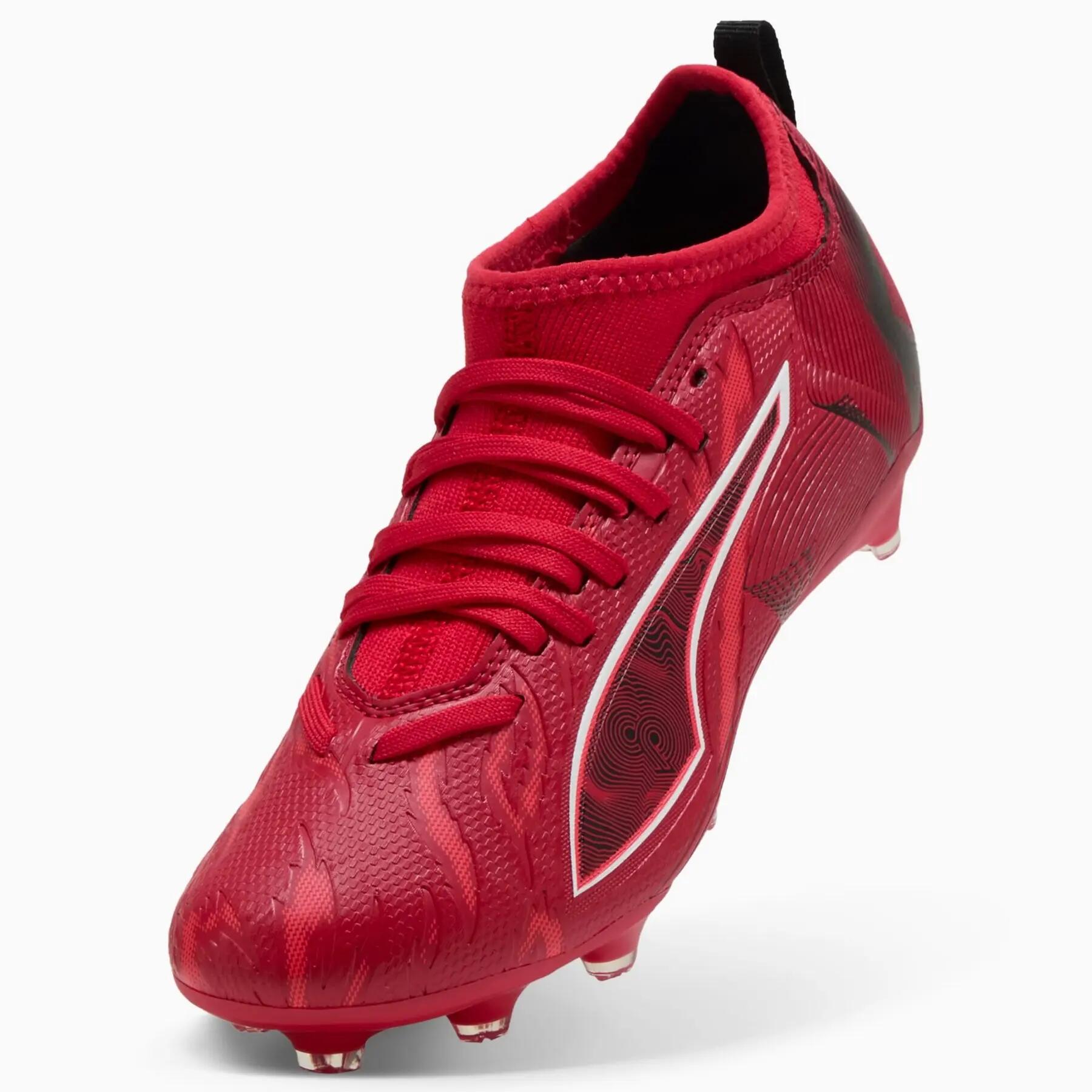 Scarpe da calcio per ragazzi Puma ULTRA 6 MATCH CP FG/AG JR rosse 10878201 r 37 5/7