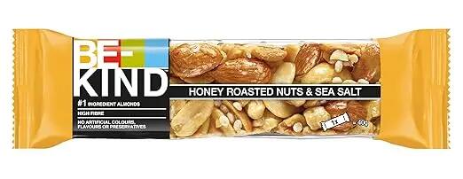 BE-KIND Honey Roasted Nuts & SeaSalt 12x40g Nussriegel für unterwegs & Training 3/3