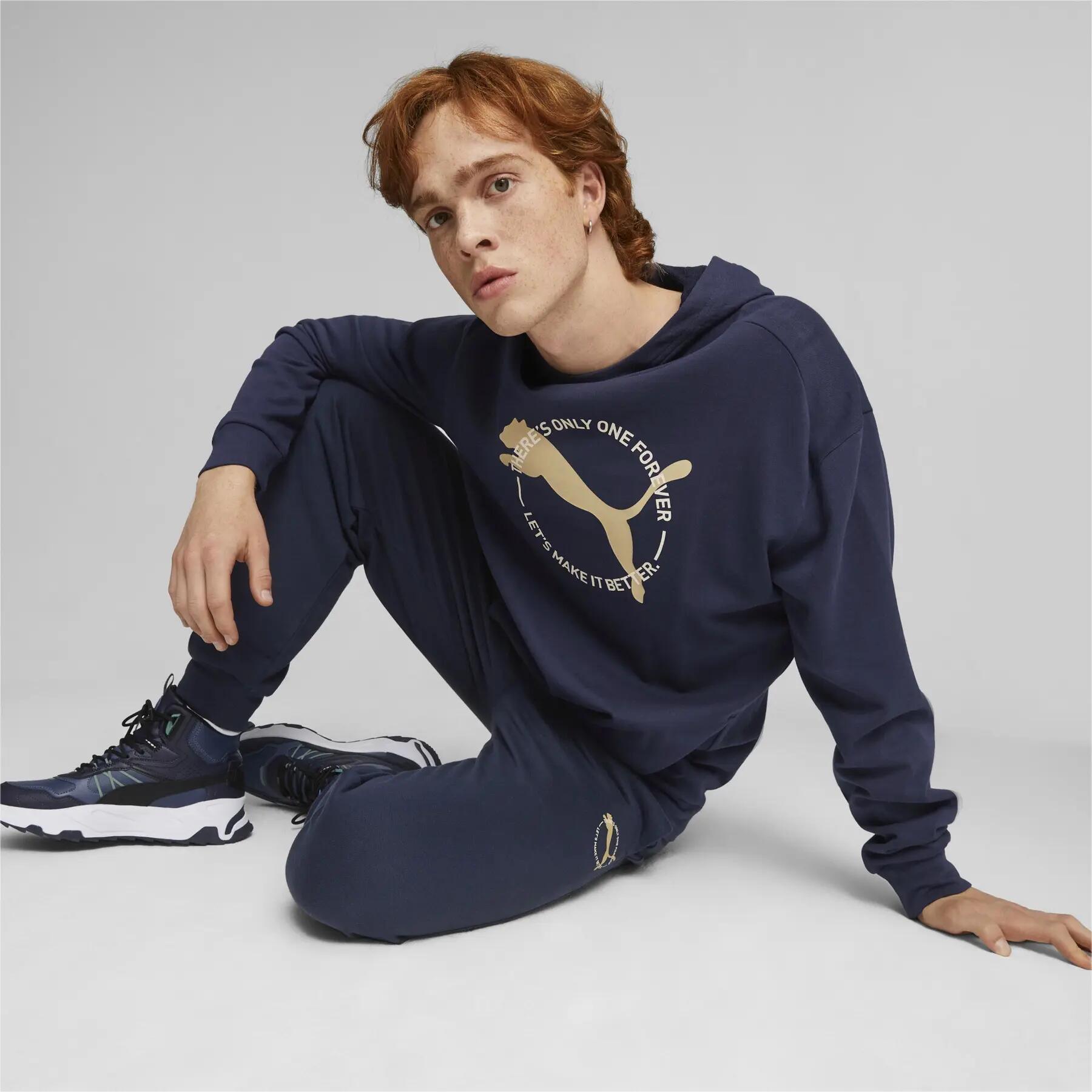Moletom masculino Puma BETTER SPORTSWEAR TR azul marinho tamanho M 6/8