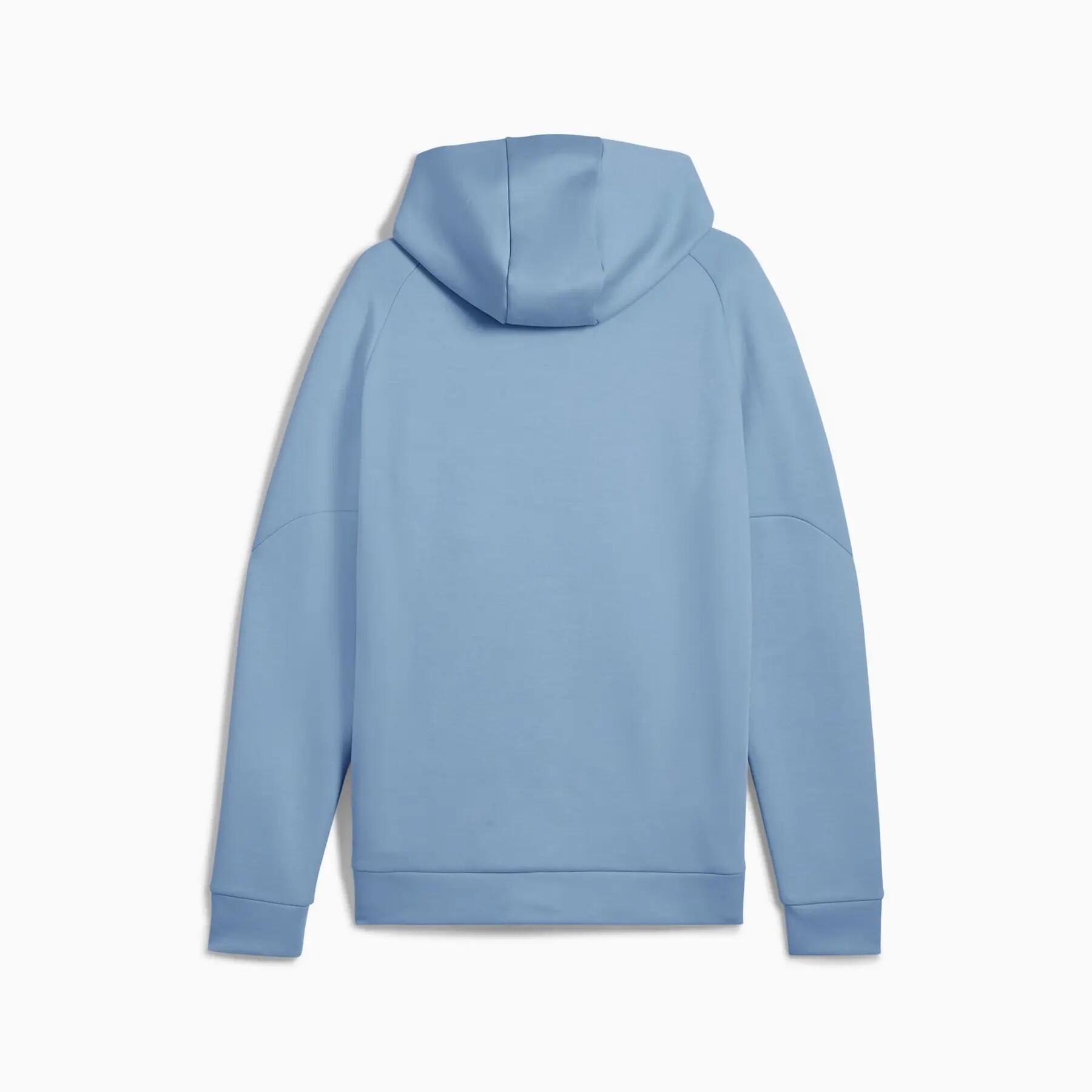 Sudadera con capucha Puma PUMATECH FULL-ZIP DK para hombre, color azul, talla S 2/5