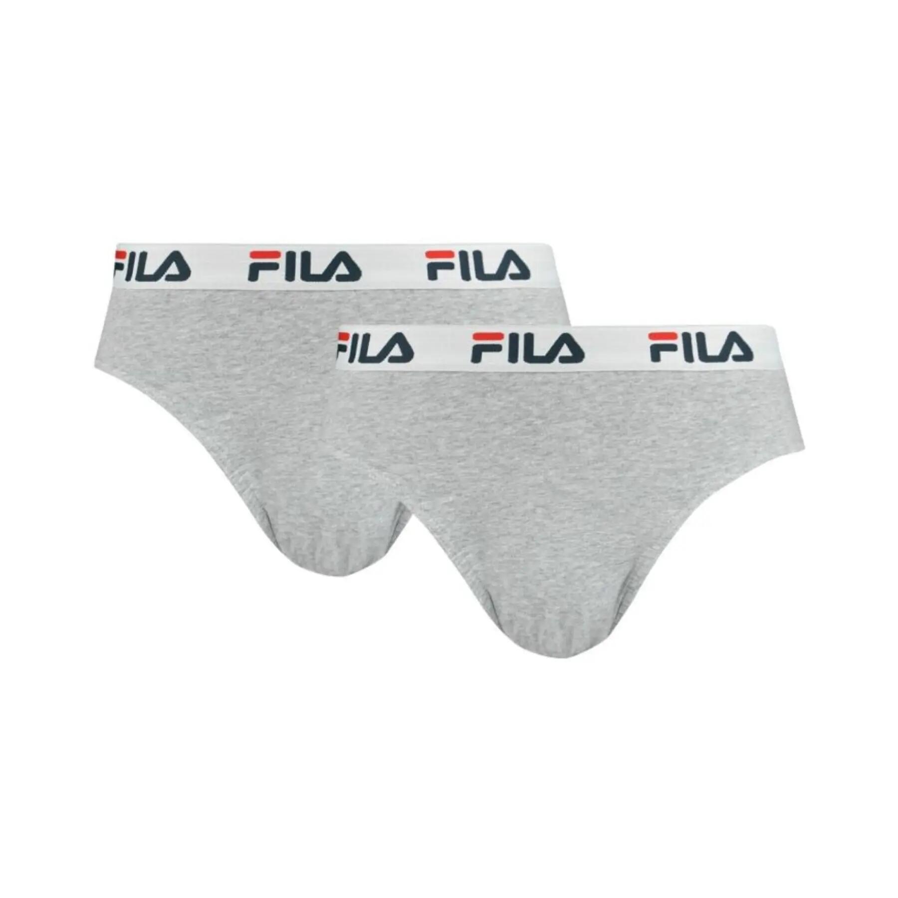 Fila BRIEF 2-PACK slip da uomo grigi FU5015/2400 r S 1/1