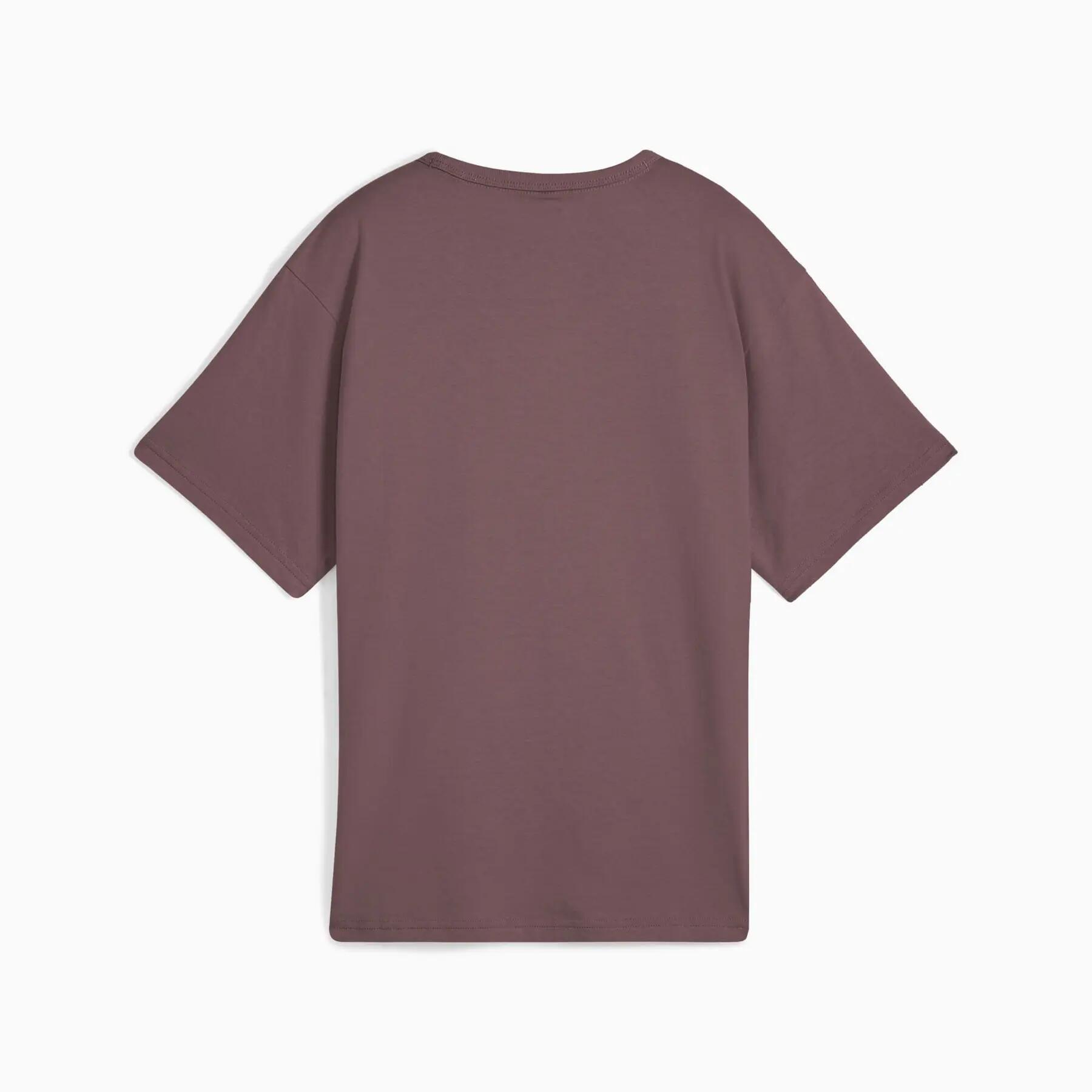 Camiseta feminina Puma CLASS RELAXED roxa 68813088 r S 2/2