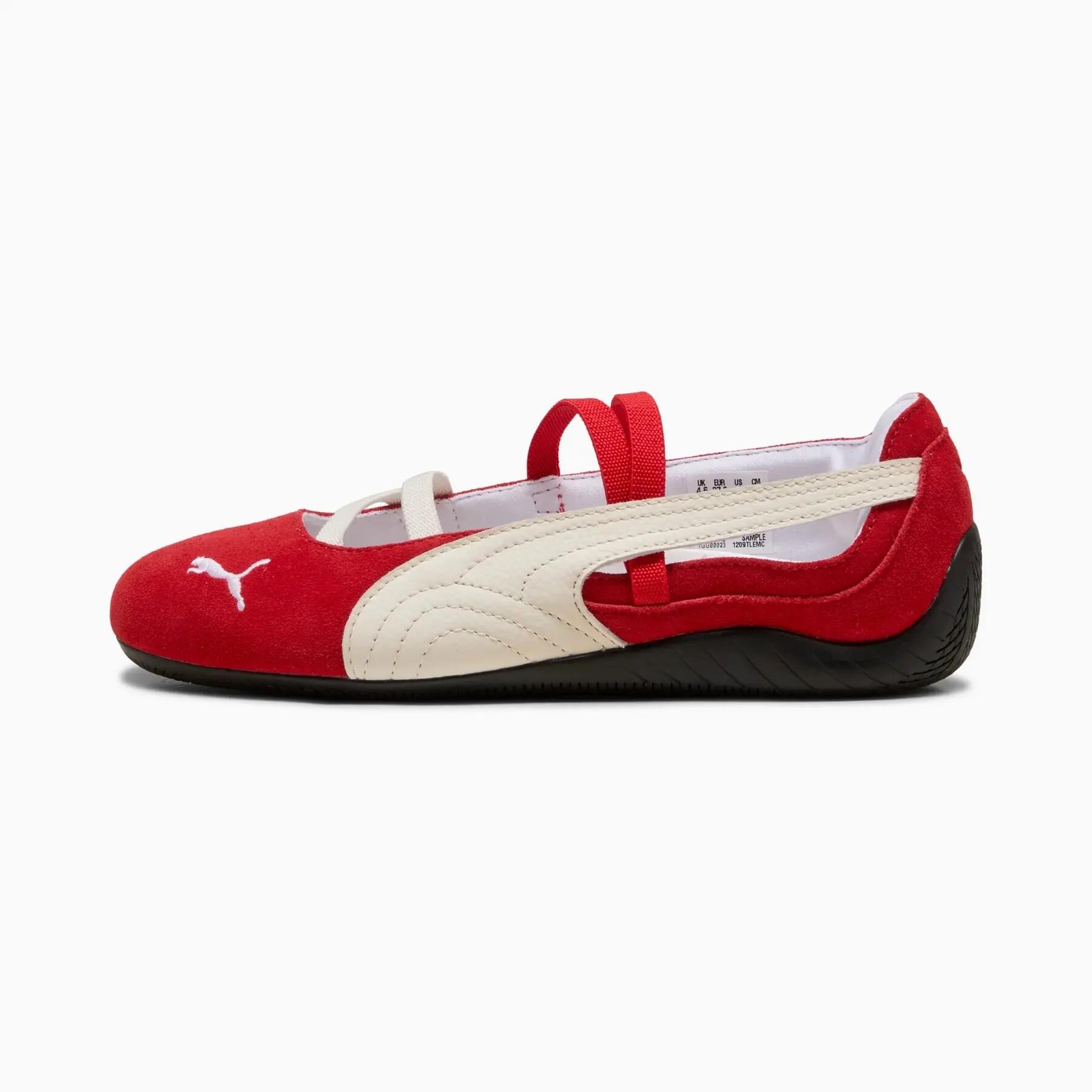 Sapatilhas de ballet femininas Puma SPEEDCAT vermelhas 40633407 tamanho 37 2/7
