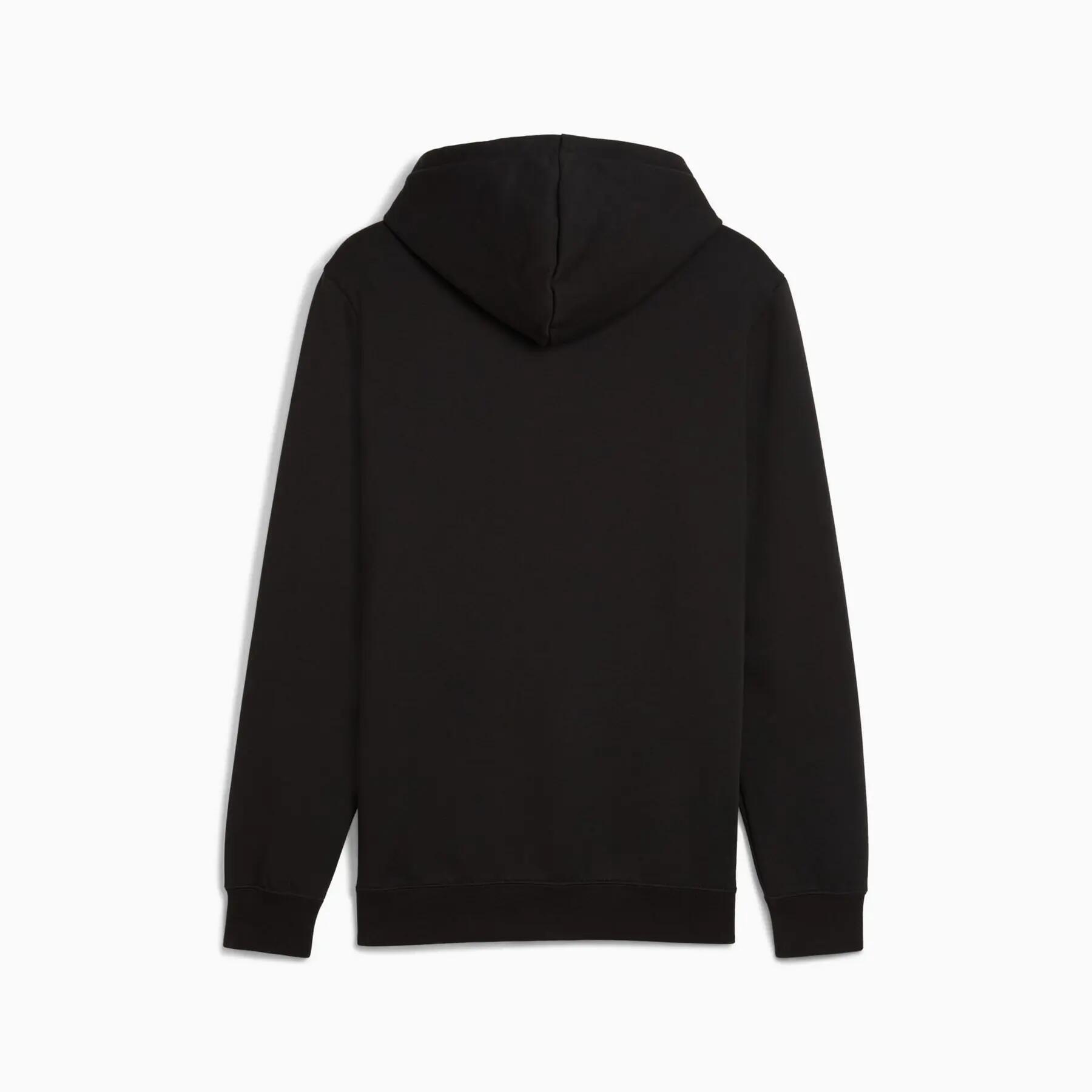 Moletom com capuz masculino Puma ESS SMALL LOGO FL, preto, tamanho P 2/2