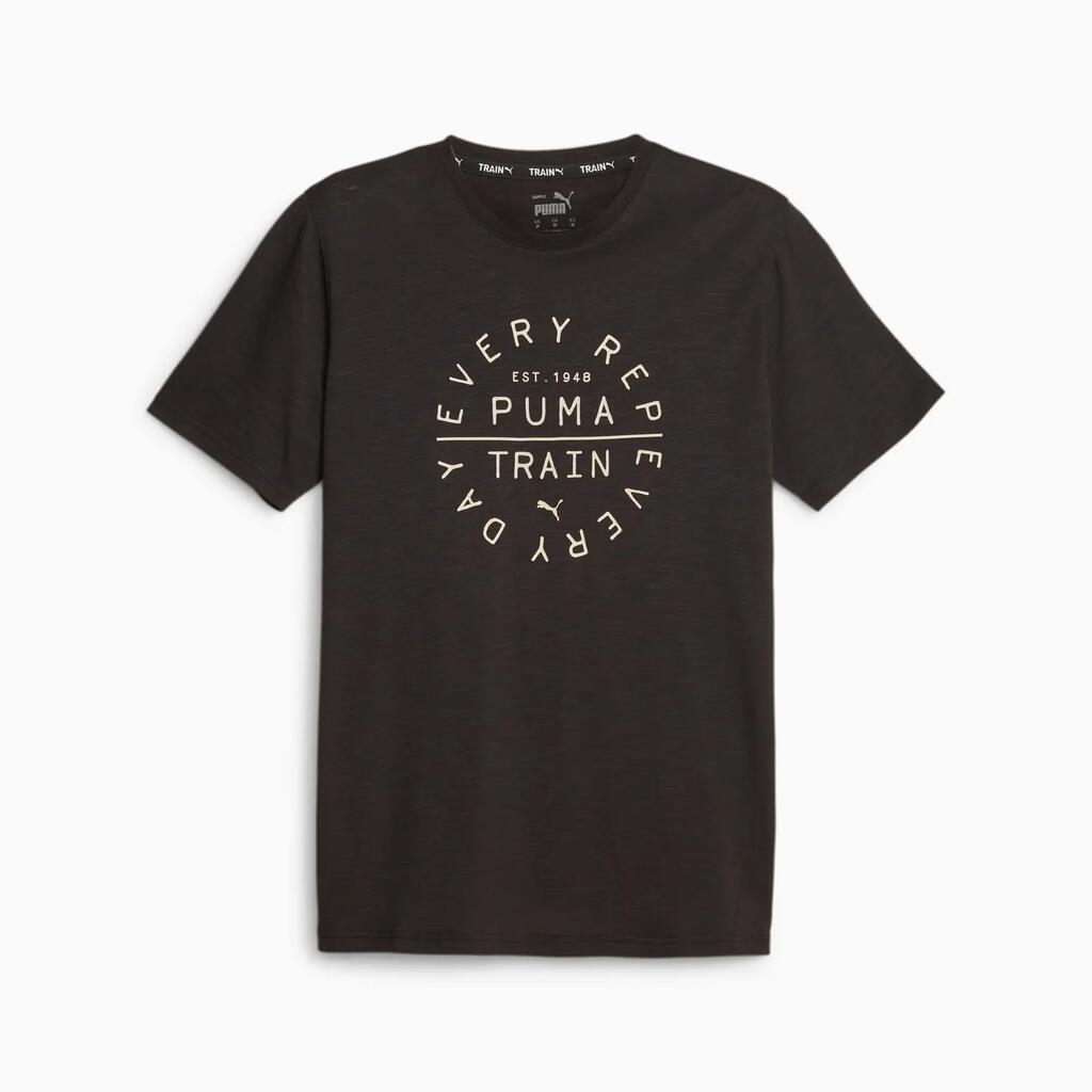 Puma S GRAPHIC EMBLEM men's training shirt black 52419751 r S
