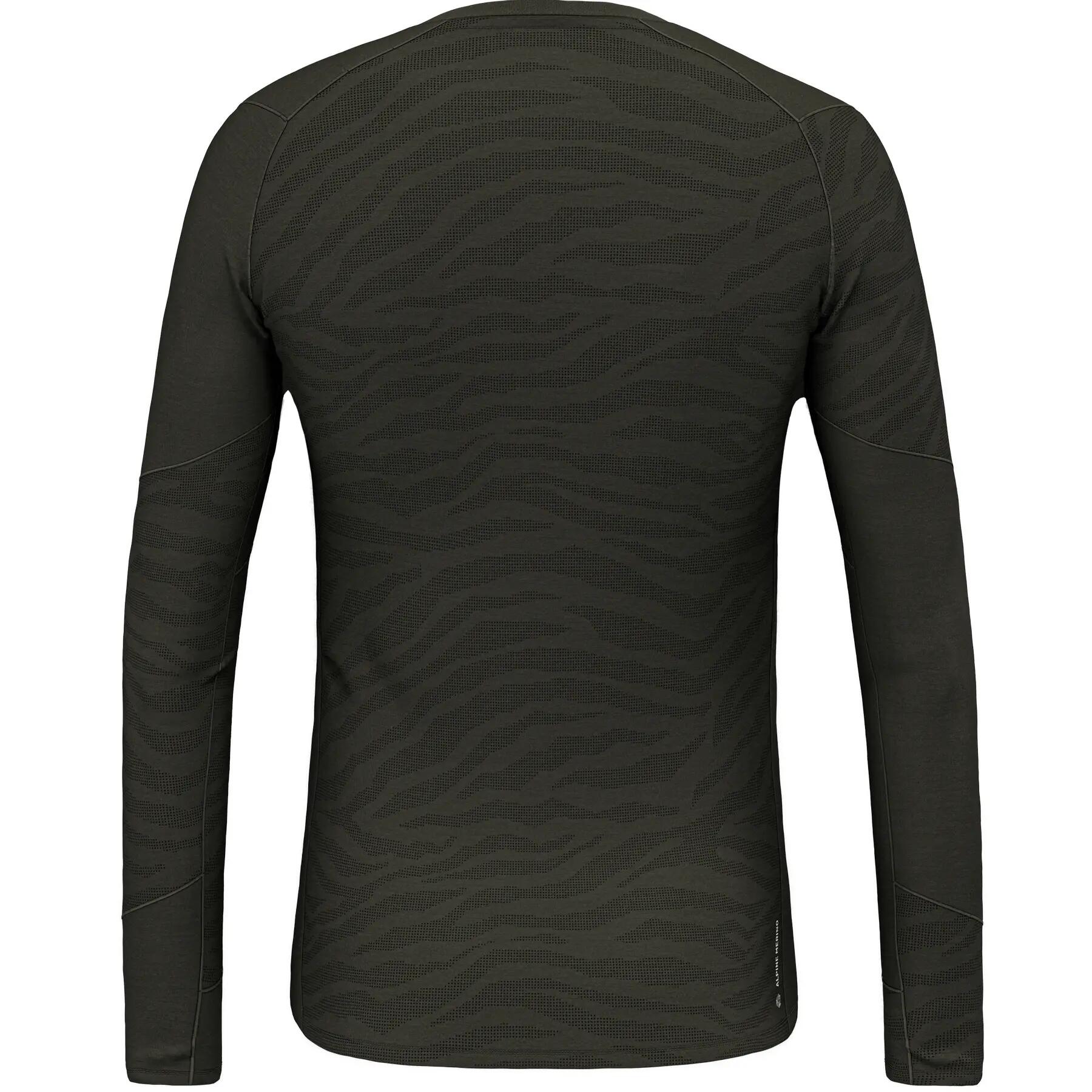 Camisa masculina de manga comprida Salewa CRISTALLO WARM verde r S 2/3