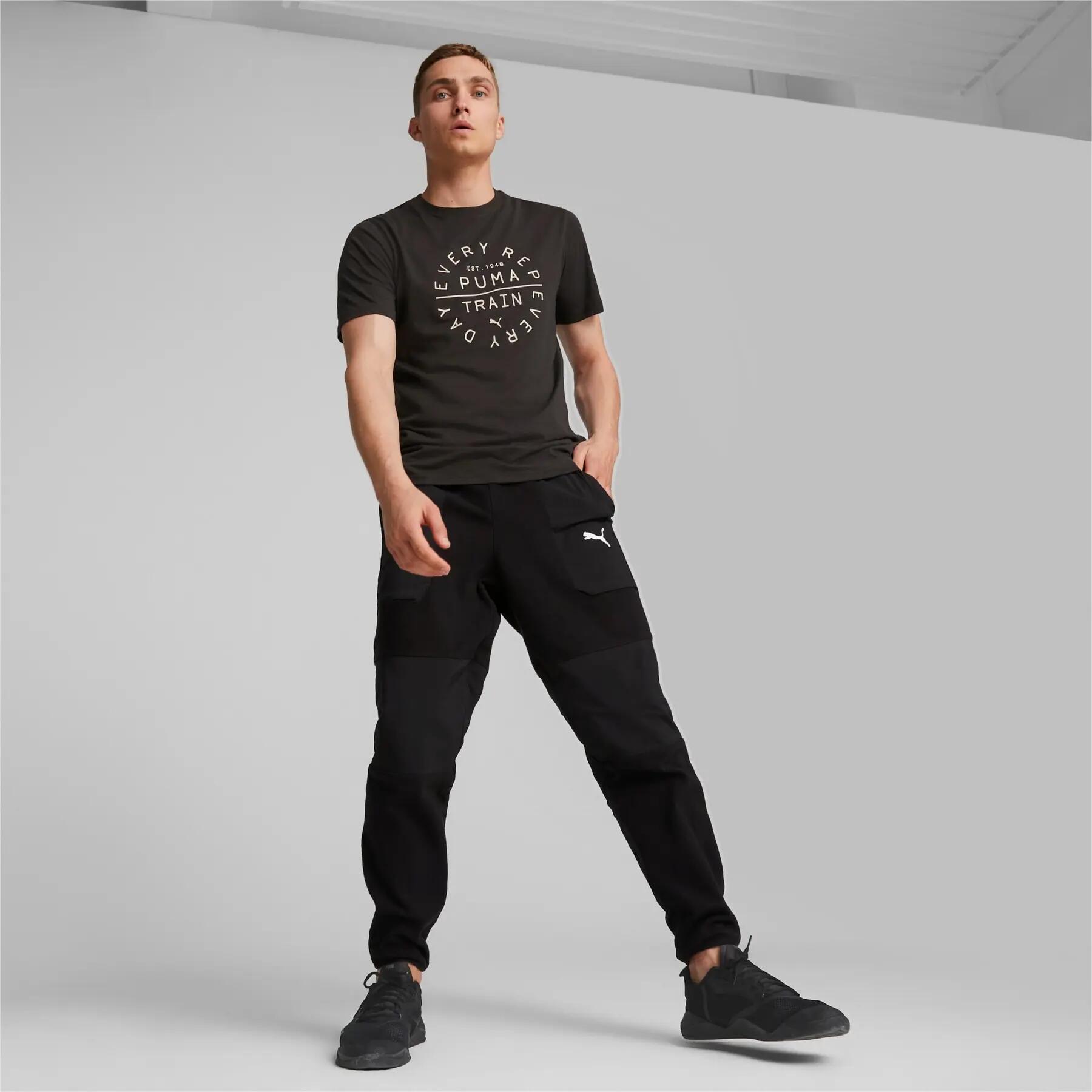 Puma S GRAPHIC EMBLEM heren trainingsshirt zwart 52419751 r S 4/5