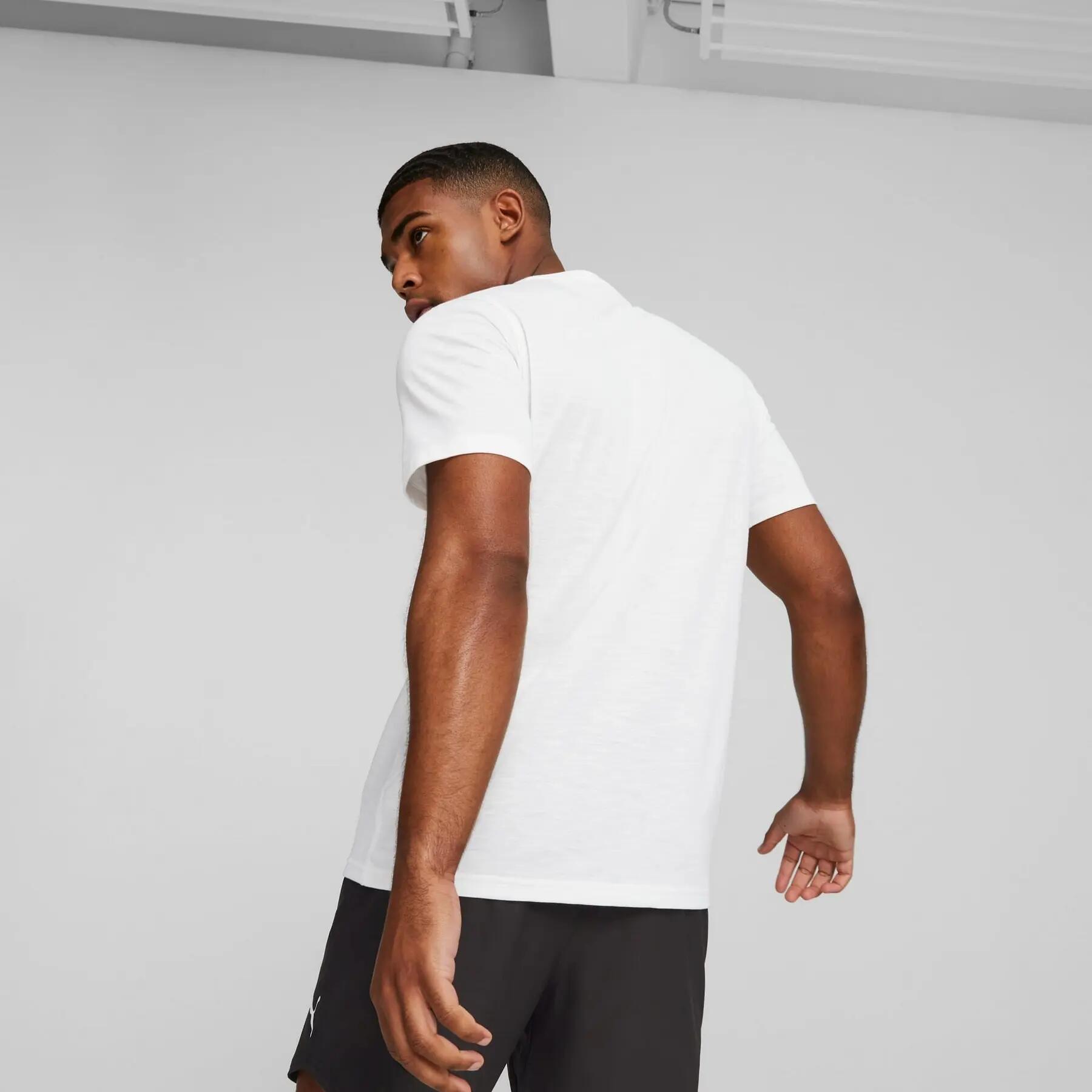 Puma S GRAPHIC EMBLEM heren trainingsshirt wit 52419702 r M 6/7