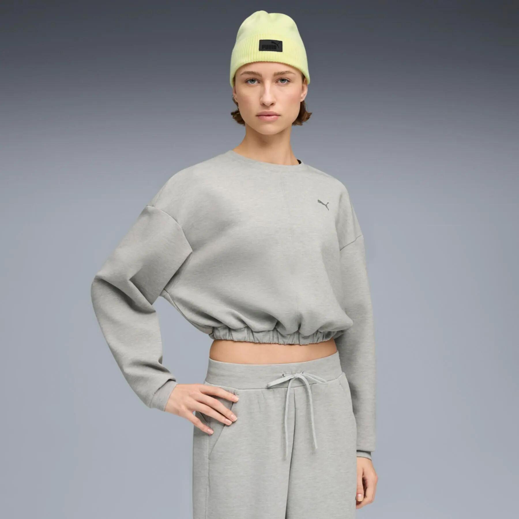 Moletom esportivo feminino Puma CLOUDSPUN CREW 3/5