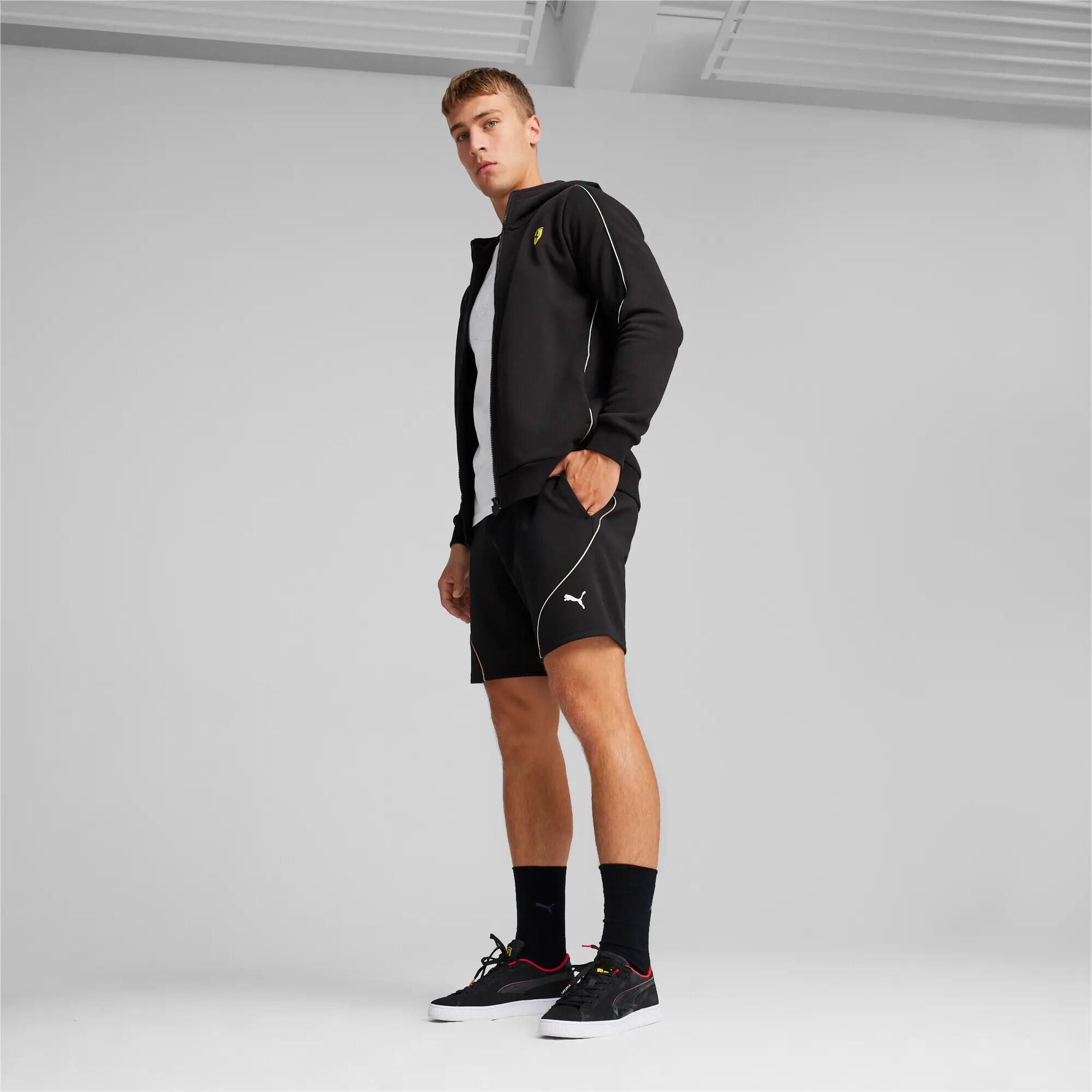 Felpa con cappuccio da uomo Puma FERRARI RACE nera, taglia S 6/8