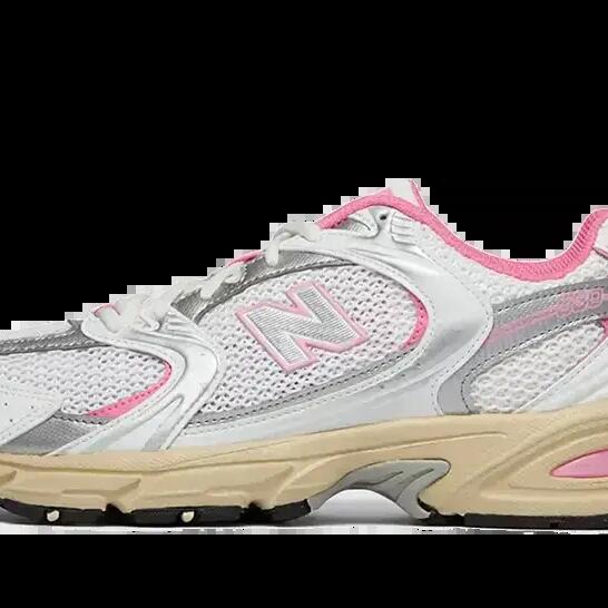 Unisex - Running - Shoes - Cushioned, Retro Style - 530 - White/Pink