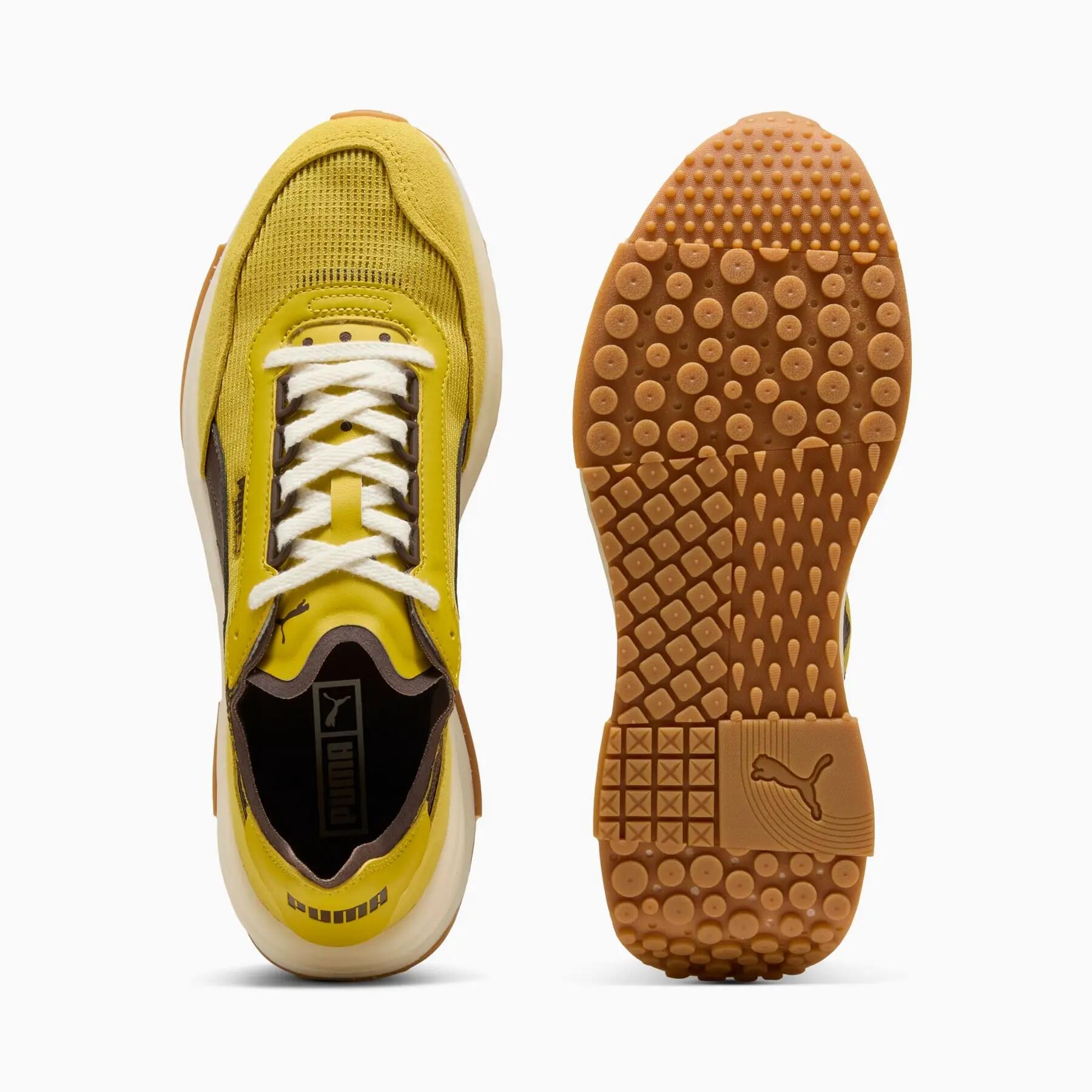 Tênis esportivo masculino Puma RIDER ELITE amarelo 40292212 tamanho 41 3/7