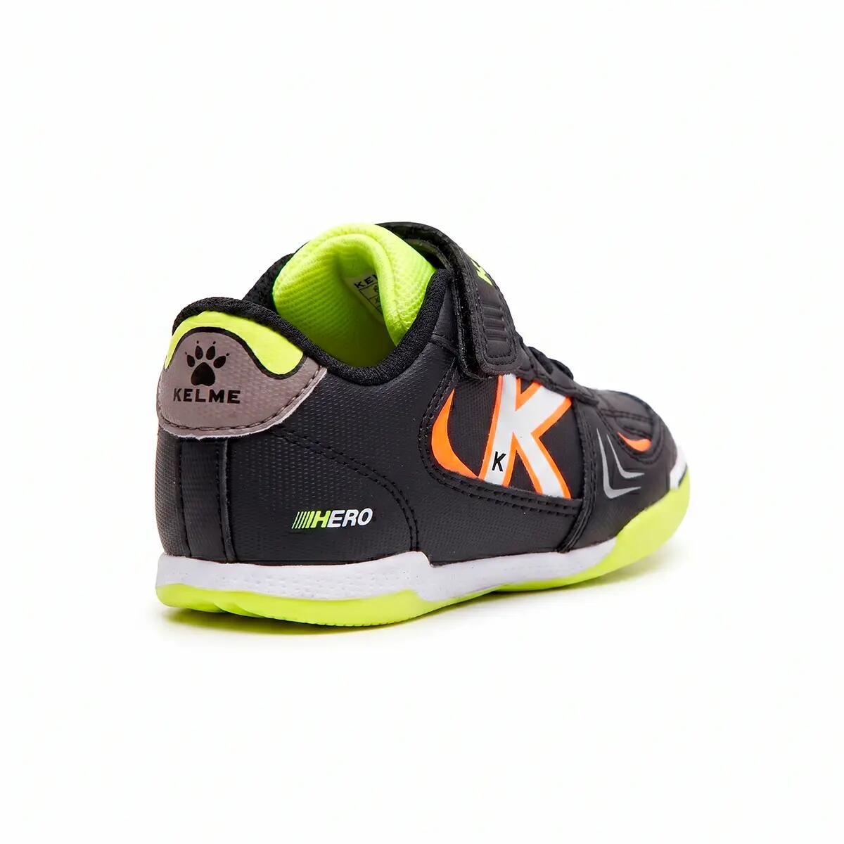 Kelme Zapatillas De Niño Hero Elastic Indoor Negro Unisex 3/4