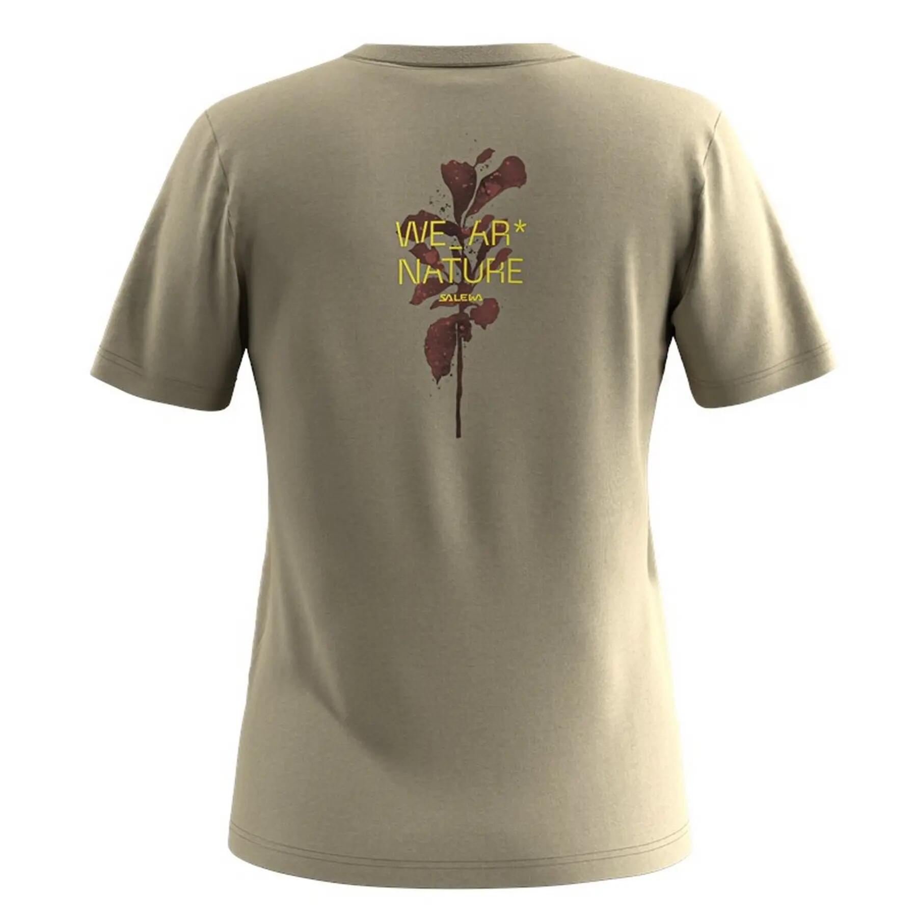 Camiseta feminina Salewa EAGLE NATURE bege tamanho G 2/3