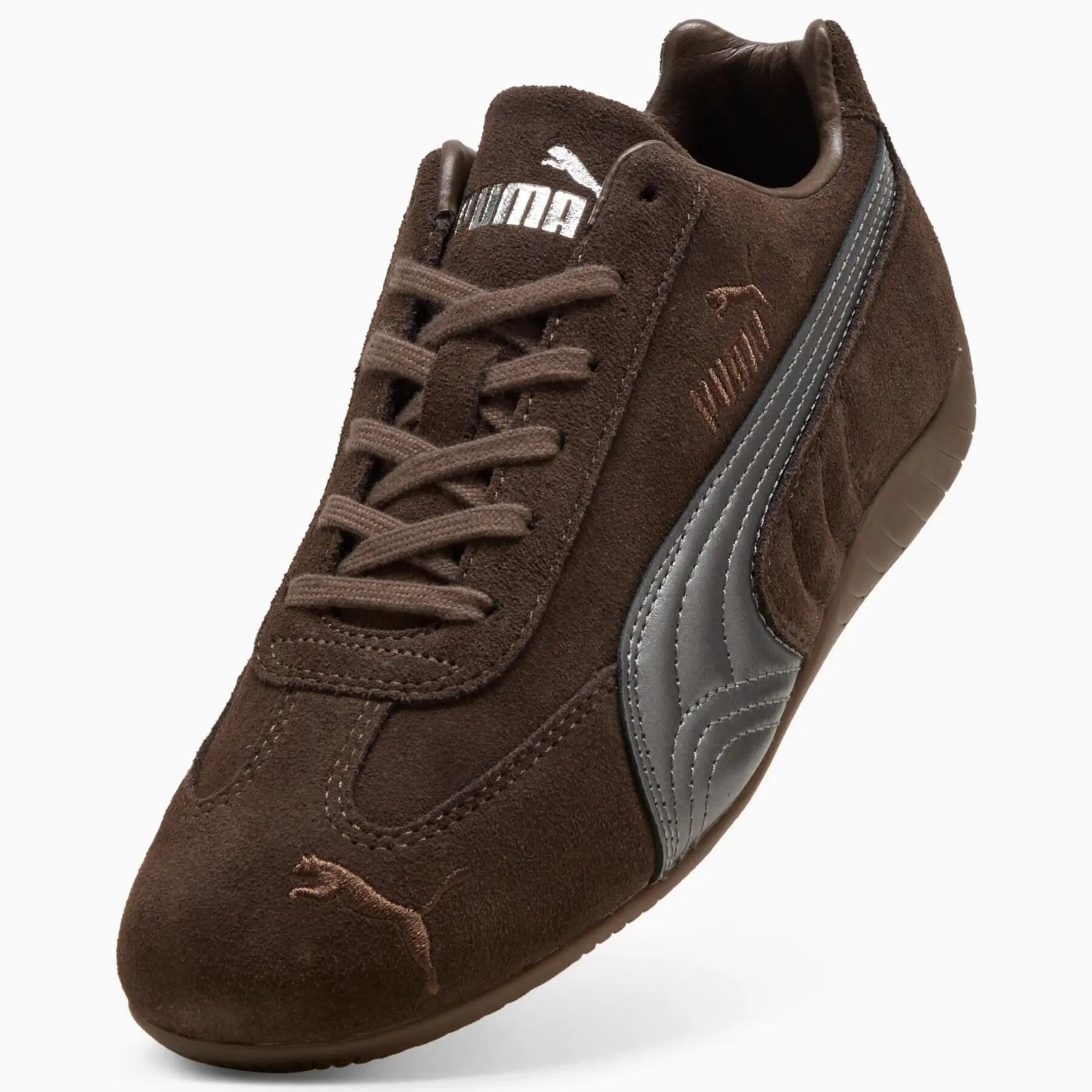 Tênis esportivo masculino Puma SPEEDCAT LUX marrom 40819801 tamanho 44 5/7