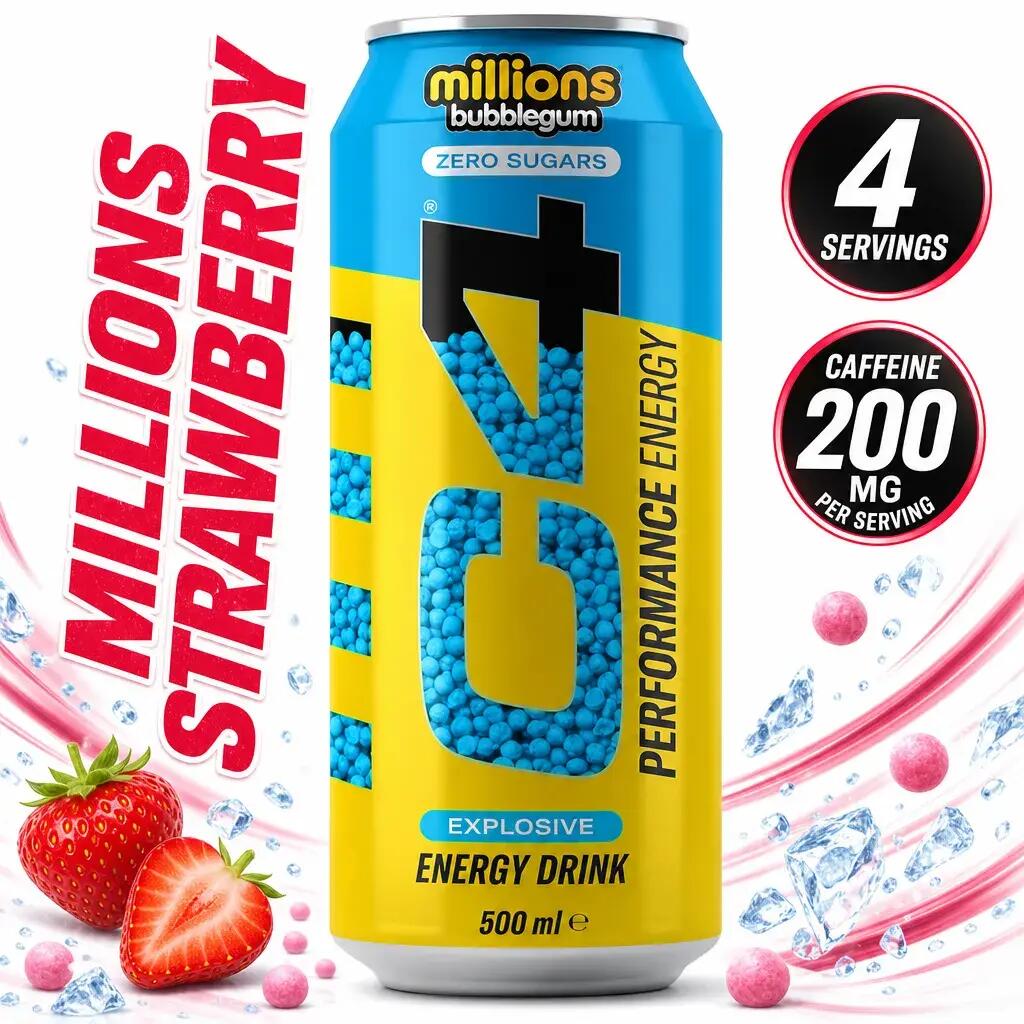 Cellucor C4 Energy 500ml x4 millions strawberry 2/2