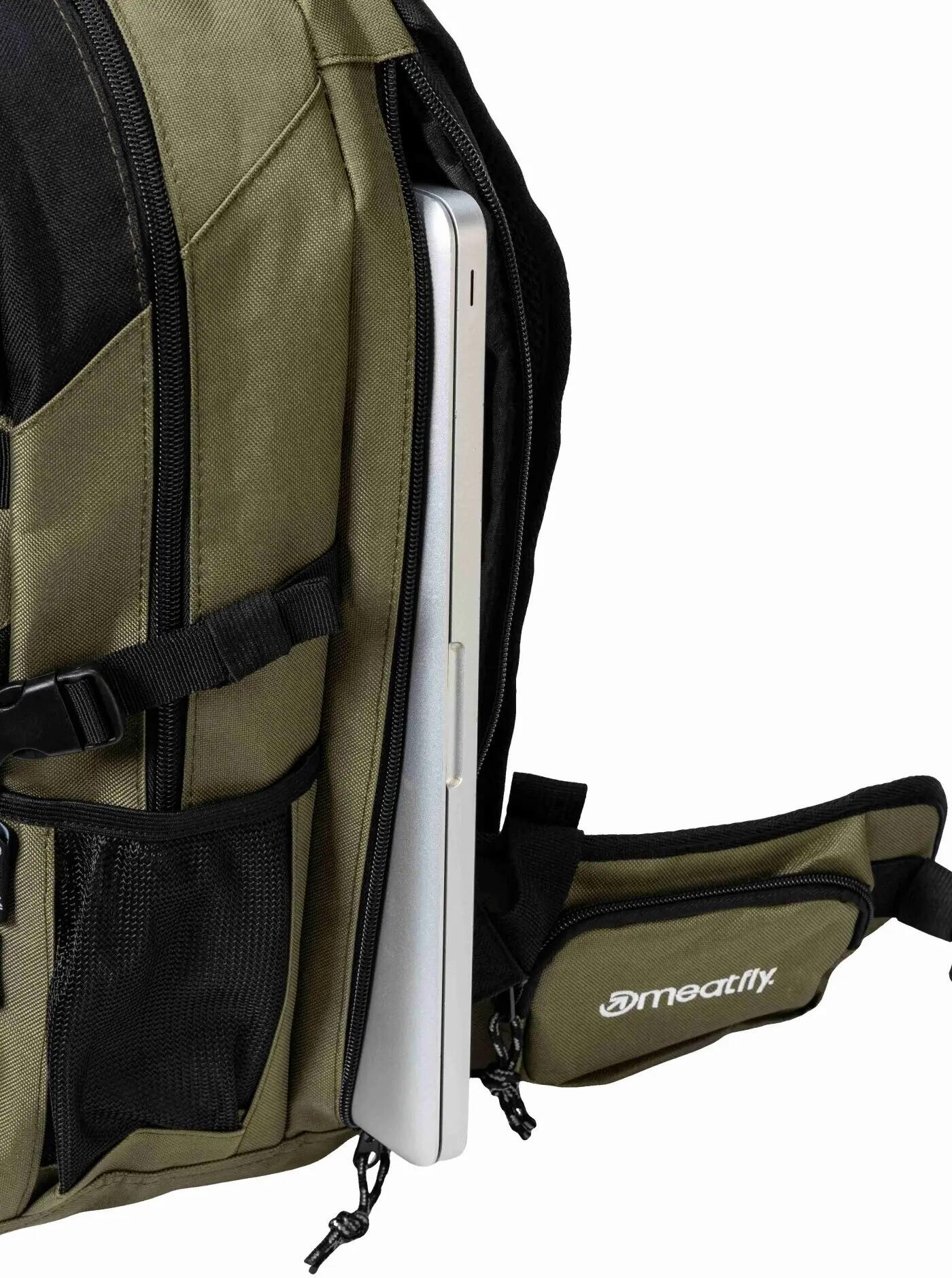 Plecak uniwersalny 26L z kieszenią na laptopa – oliwkowy Meatfly 5/6