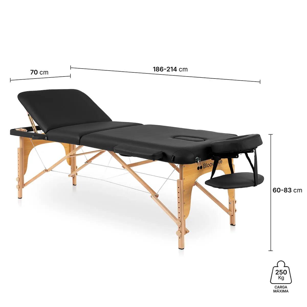 Kit Marquesa Portátil 3 Corpos 70 cm + Banco com Rodas Preto 3/7