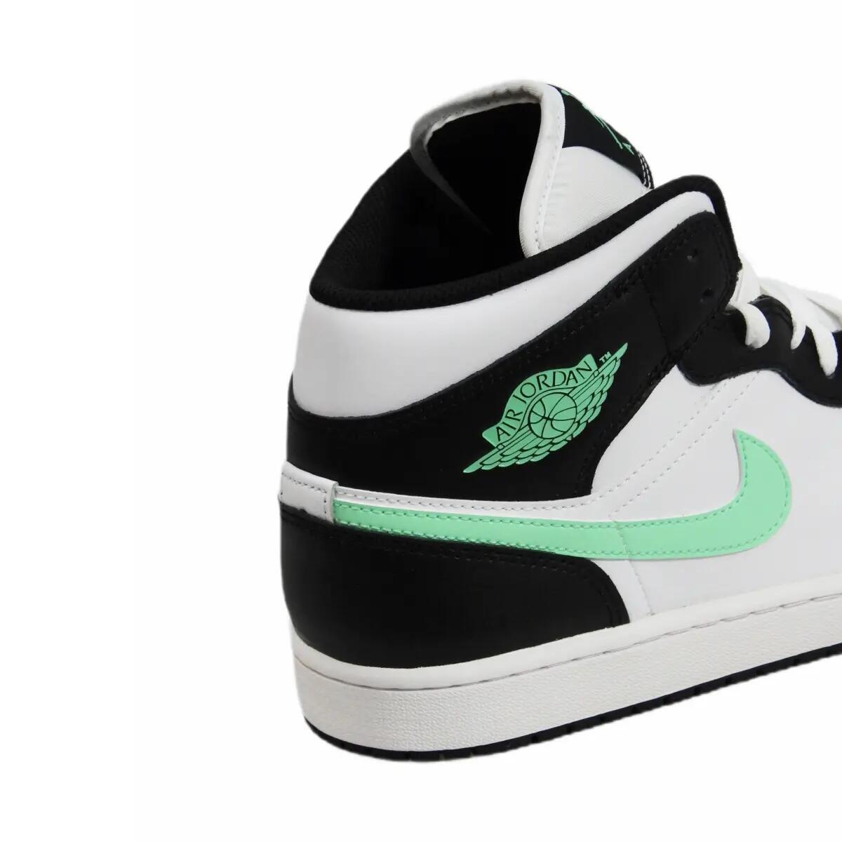 Schoenen - Casual - Unisex - Air Jordan 1 Mid - mid-top, green glow 5/7