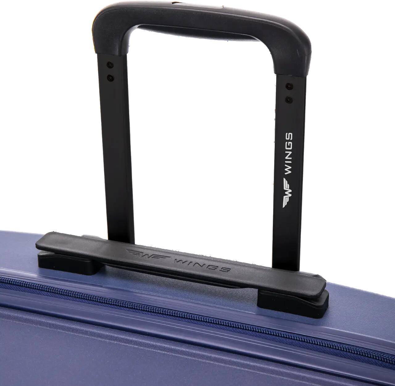 Valise cabine Wings PHOENIX en polypropylène 20" bleu marine 8/10