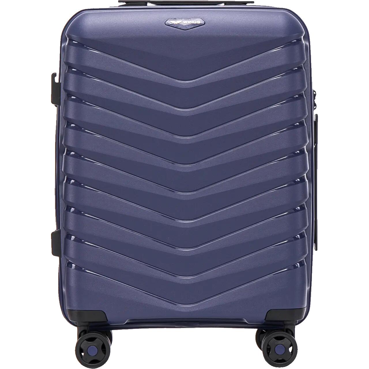 Valise cabine Wings PHOENIX en polypropylène 20" bleu marine 7/10