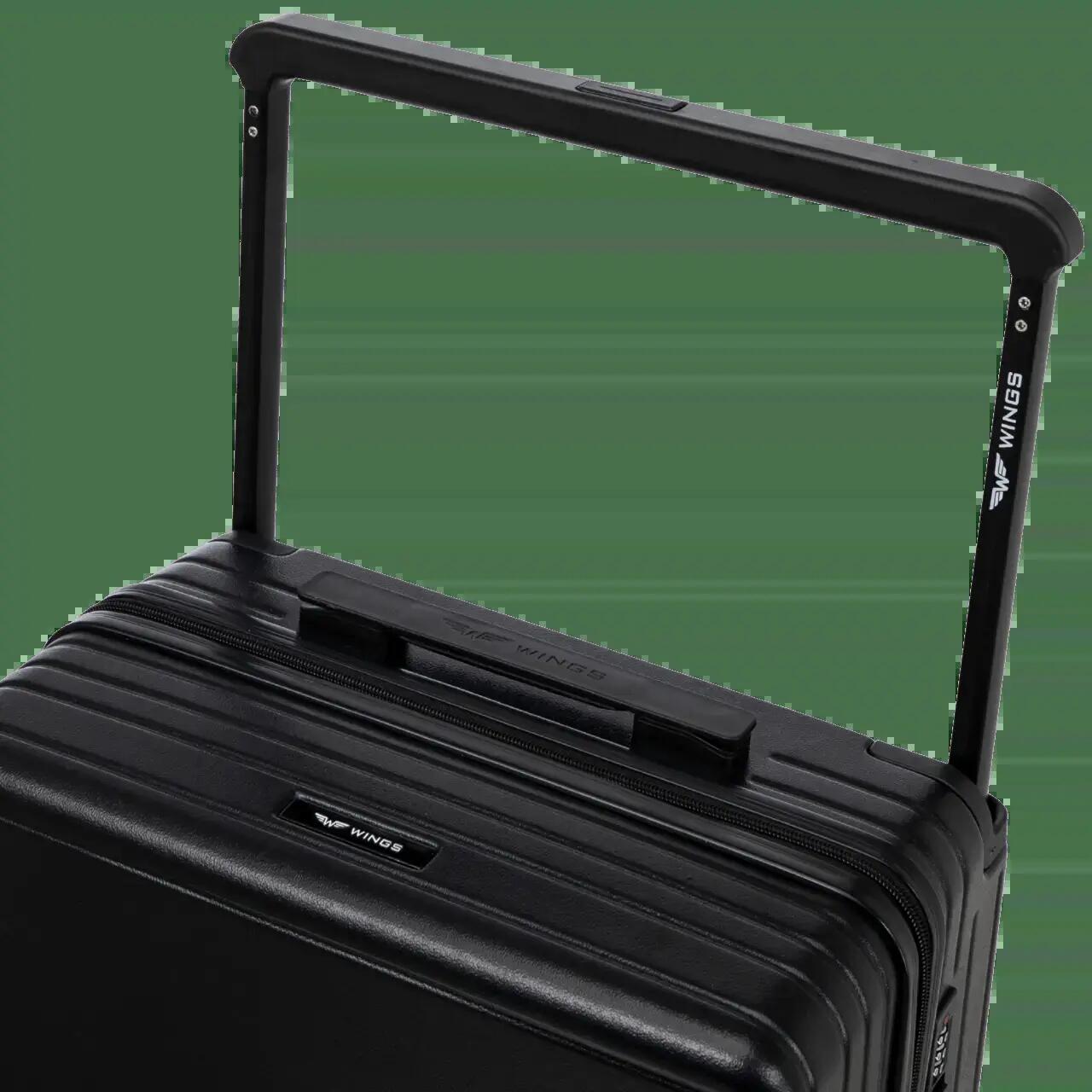 Ensemble de 3 valises Wings ABS+ personnalisées NOIR POPIERSIE 6/9