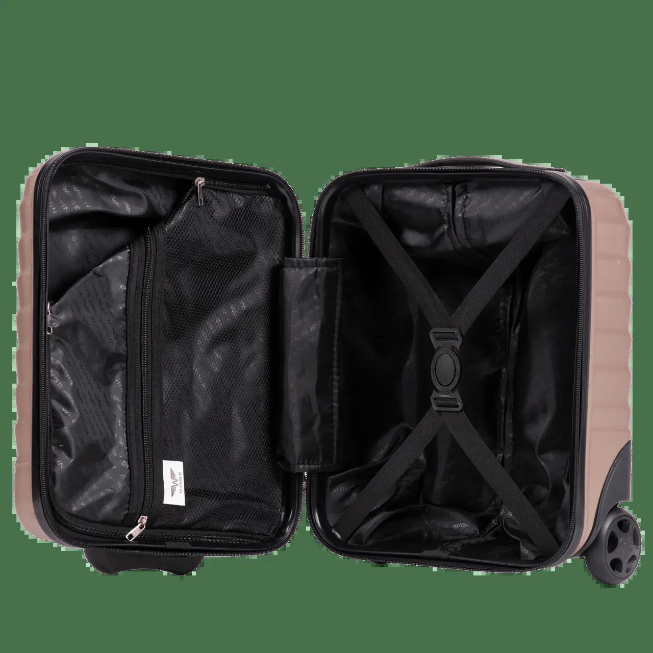 Valise cabine mini Wings PEAWFOWL 16" GRIS FONCÉ 8/10