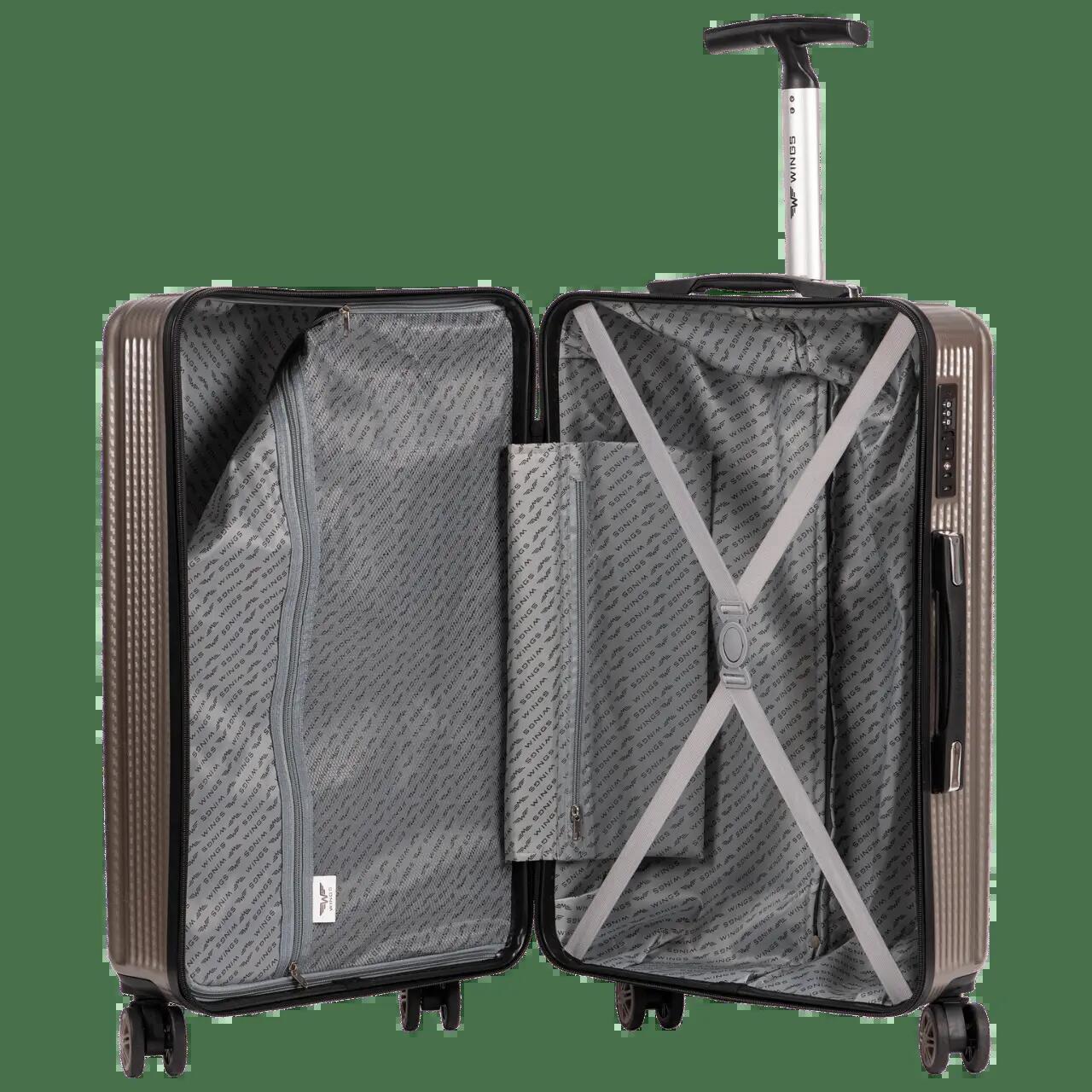 Valise moyenne Wings PC African Eagle 24" ARGENT 10/10