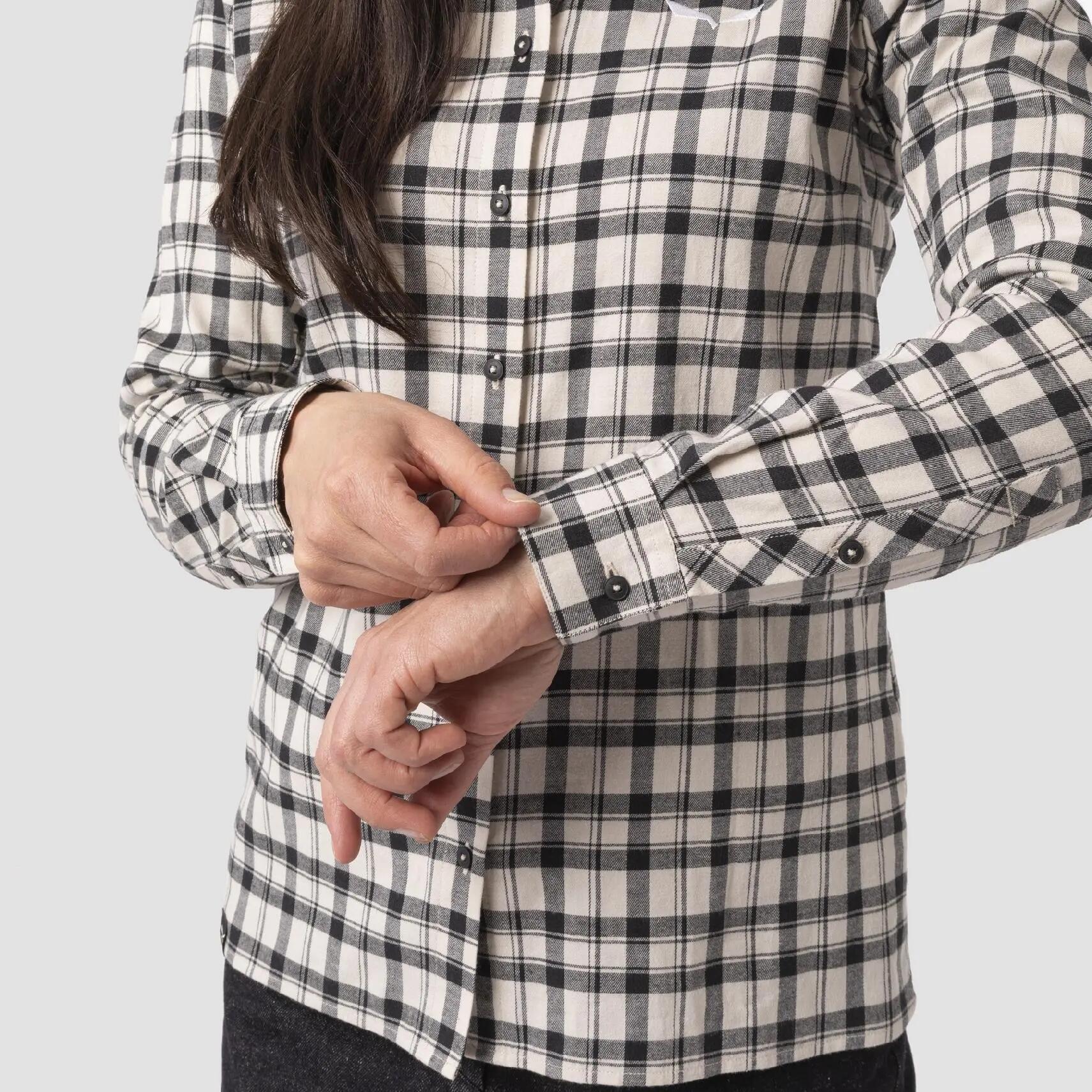 Camisa feminina Salewa FENES FLANNEL multicolorida tamanho M 6/7