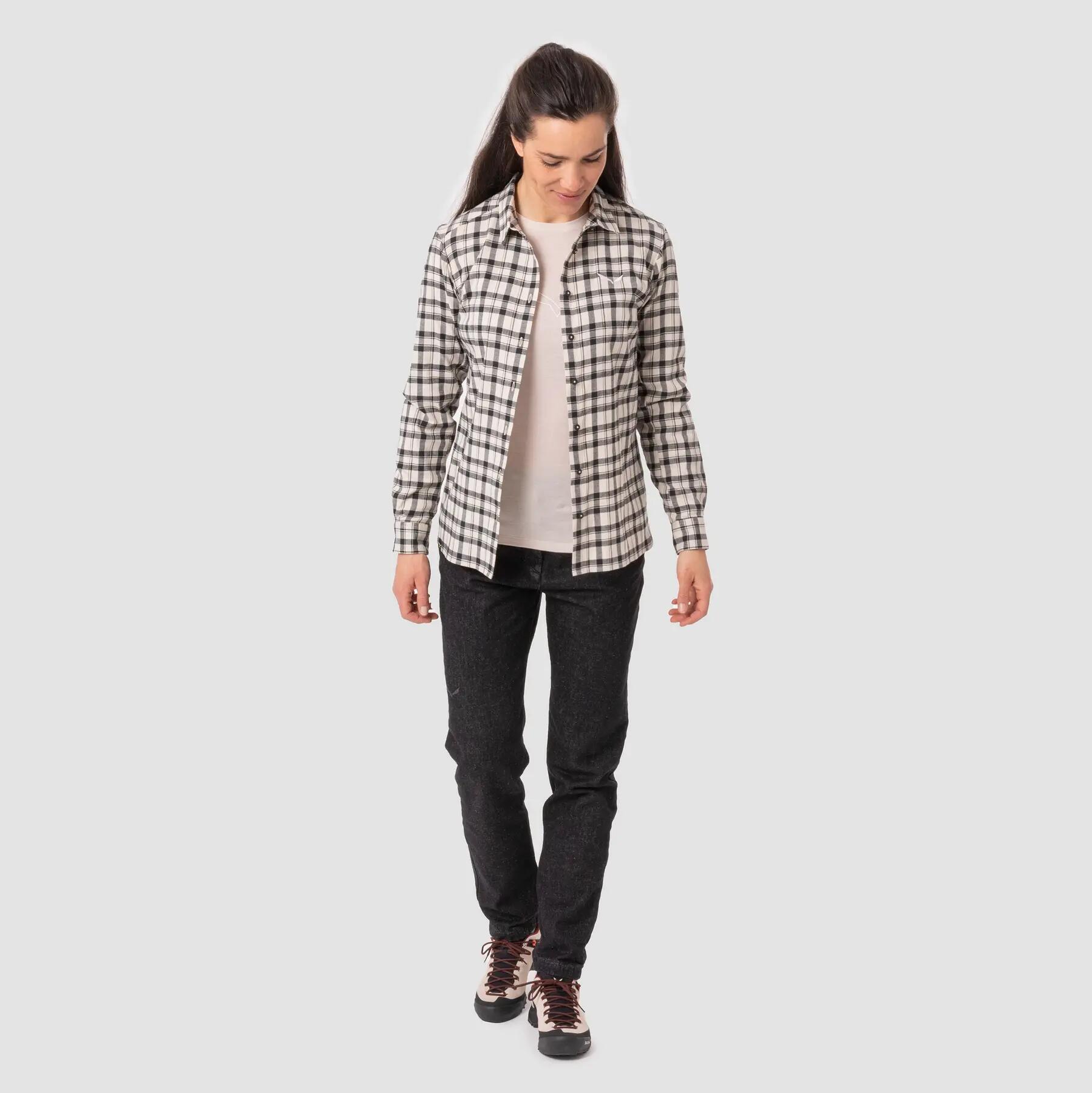 Camisa feminina Salewa FENES FLANNEL multicolorida tamanho M 5/7