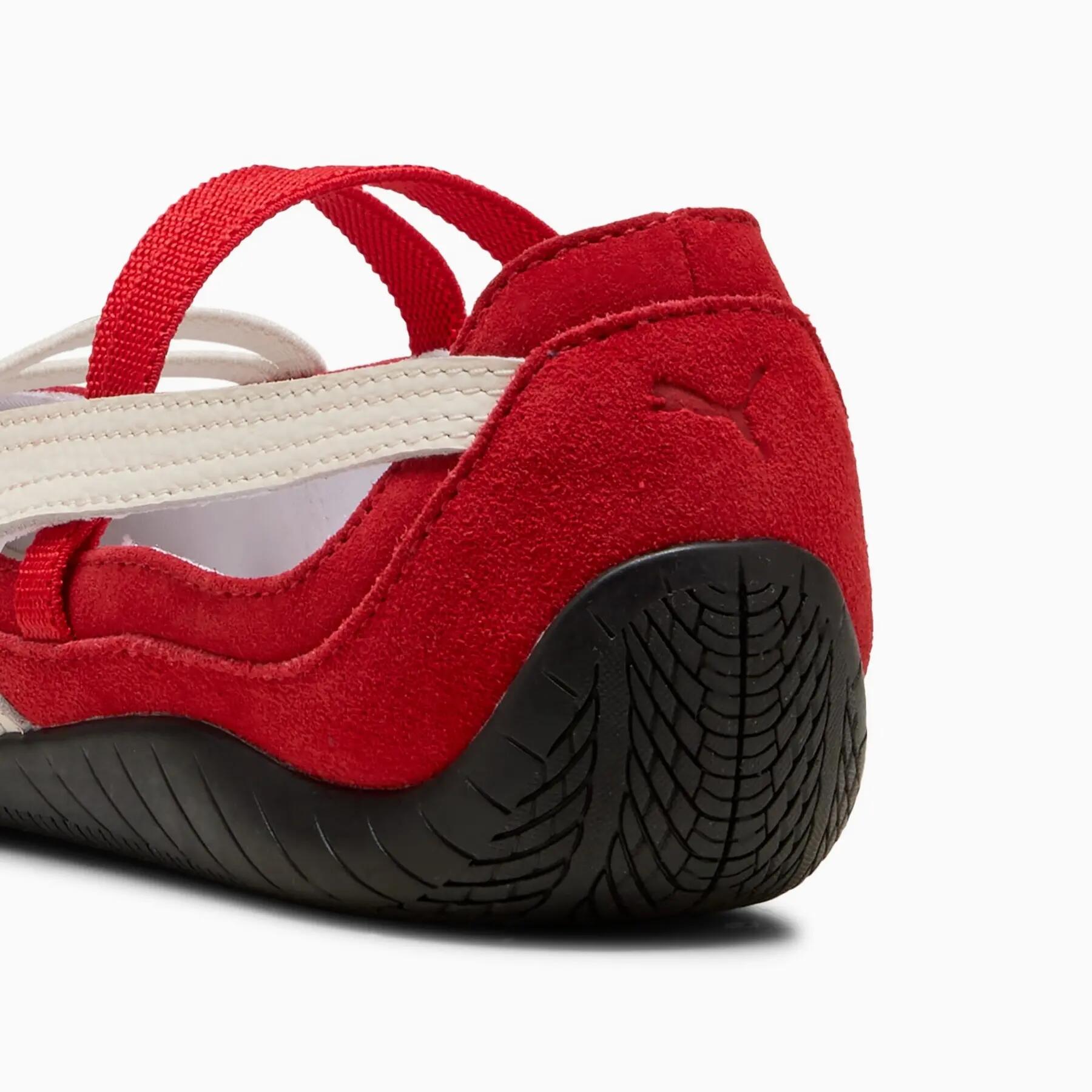Sapatilhas de ballet femininas Puma SPEEDCAT vermelhas 40633407 tamanho 36 6/7