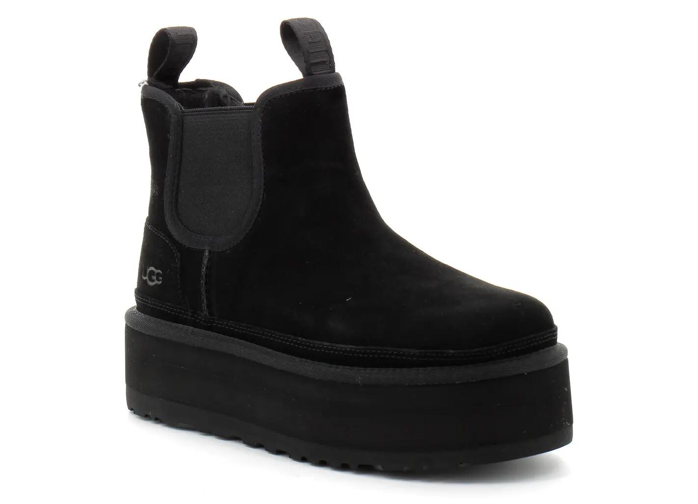 Shoes - Casual - Chelsea boot - Platform, Plain - Neumel - Black 1/4