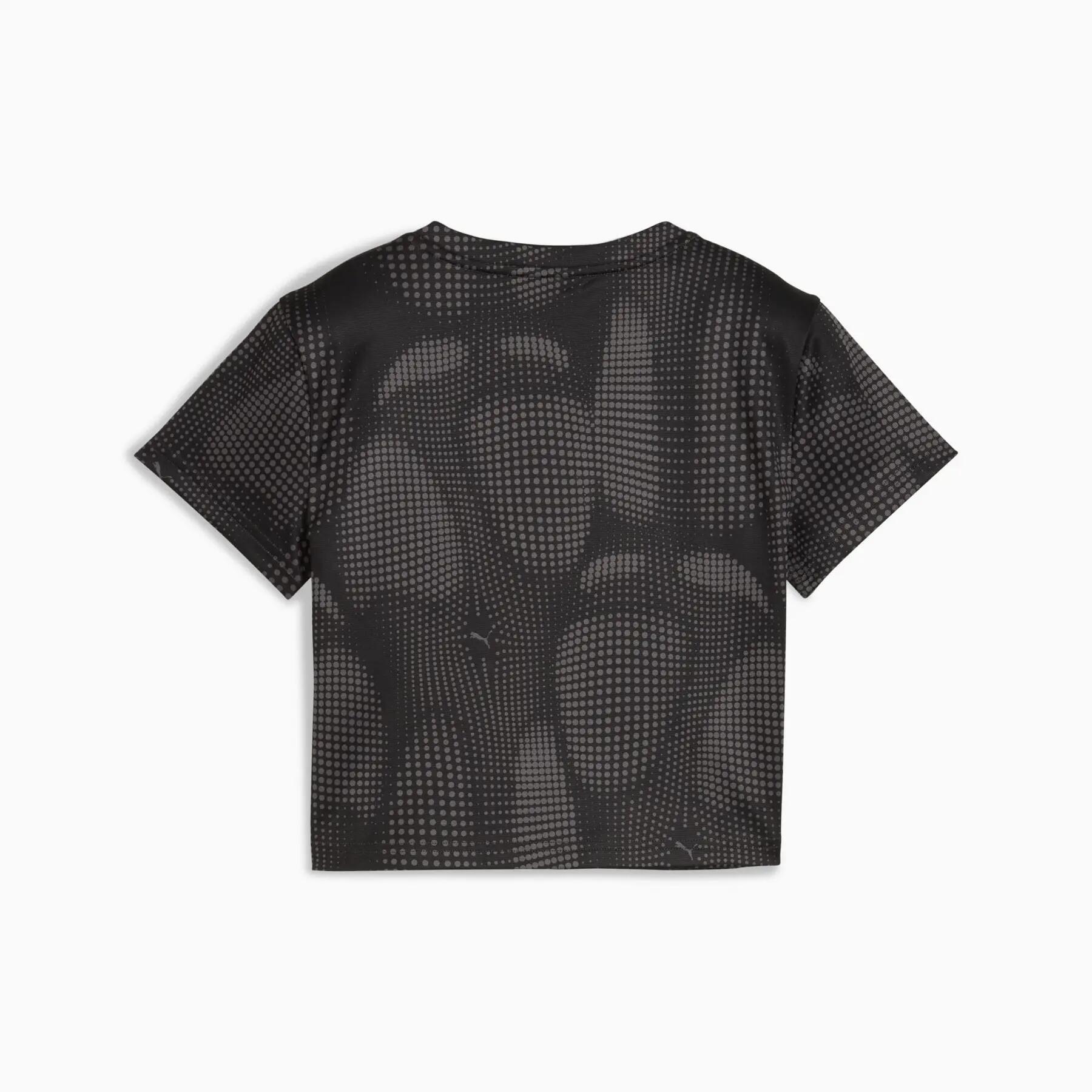 Puma DARE TO AOP BABY dames t-shirt zwart 63214501 r S 2/7