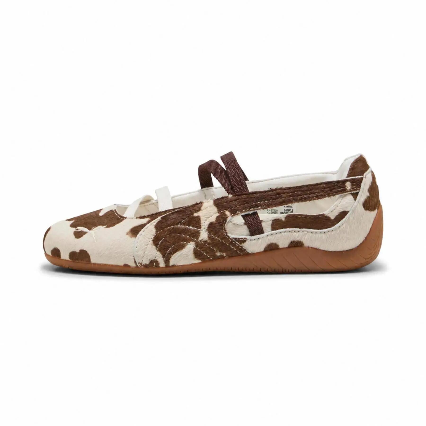 Sapatilhas de balé femininas Puma Speedcat, cor marrom, modelo 40778701, tamanho 2/7