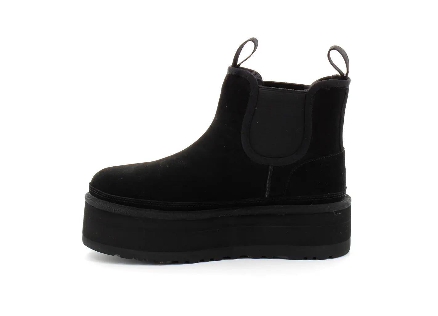Shoes - Casual - Chelsea boot - Platform, Plain - Neumel - Black 3/4