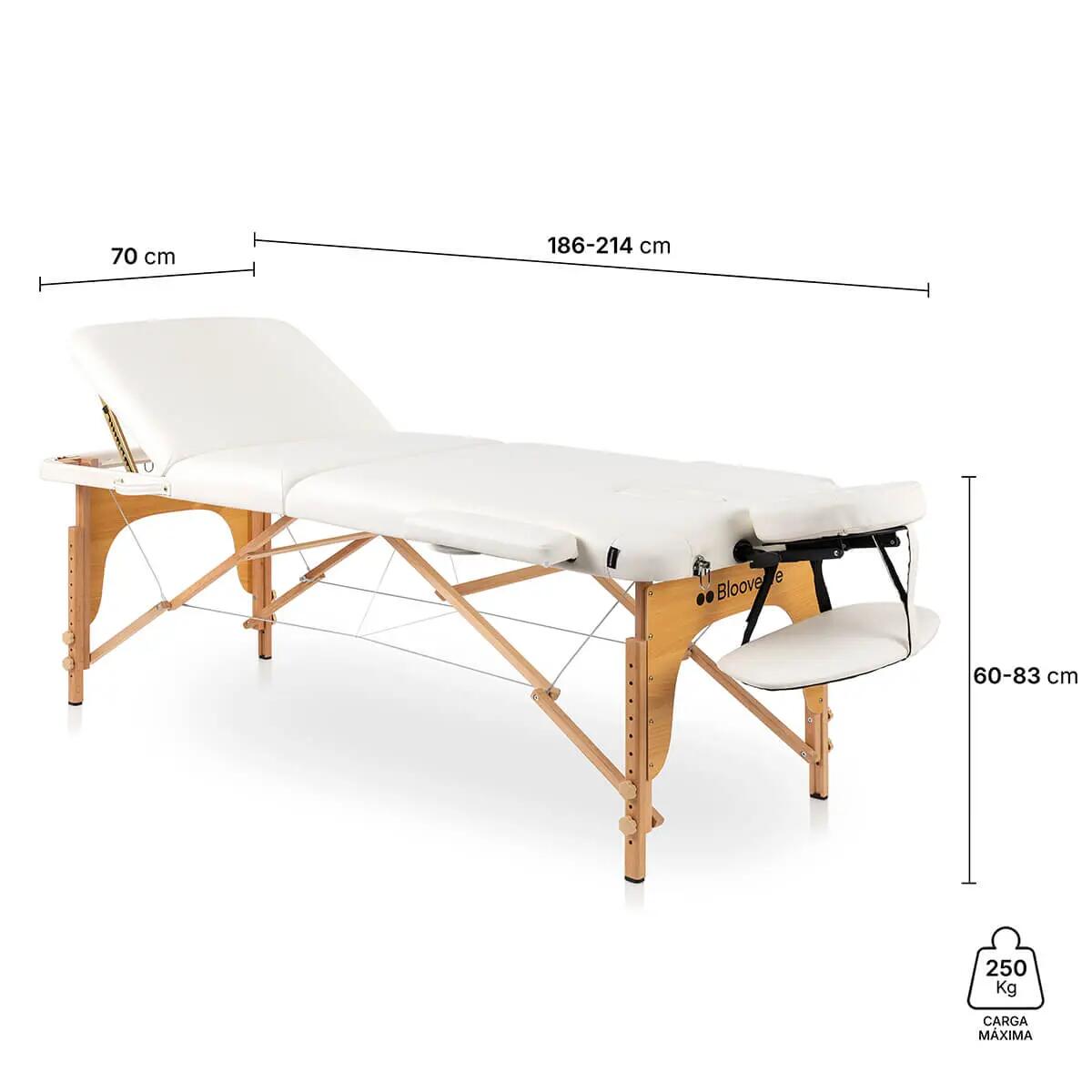 Kit Marquesa Portátil 3 Corpos 70 cm + Banco com Rodas Branco 3/7