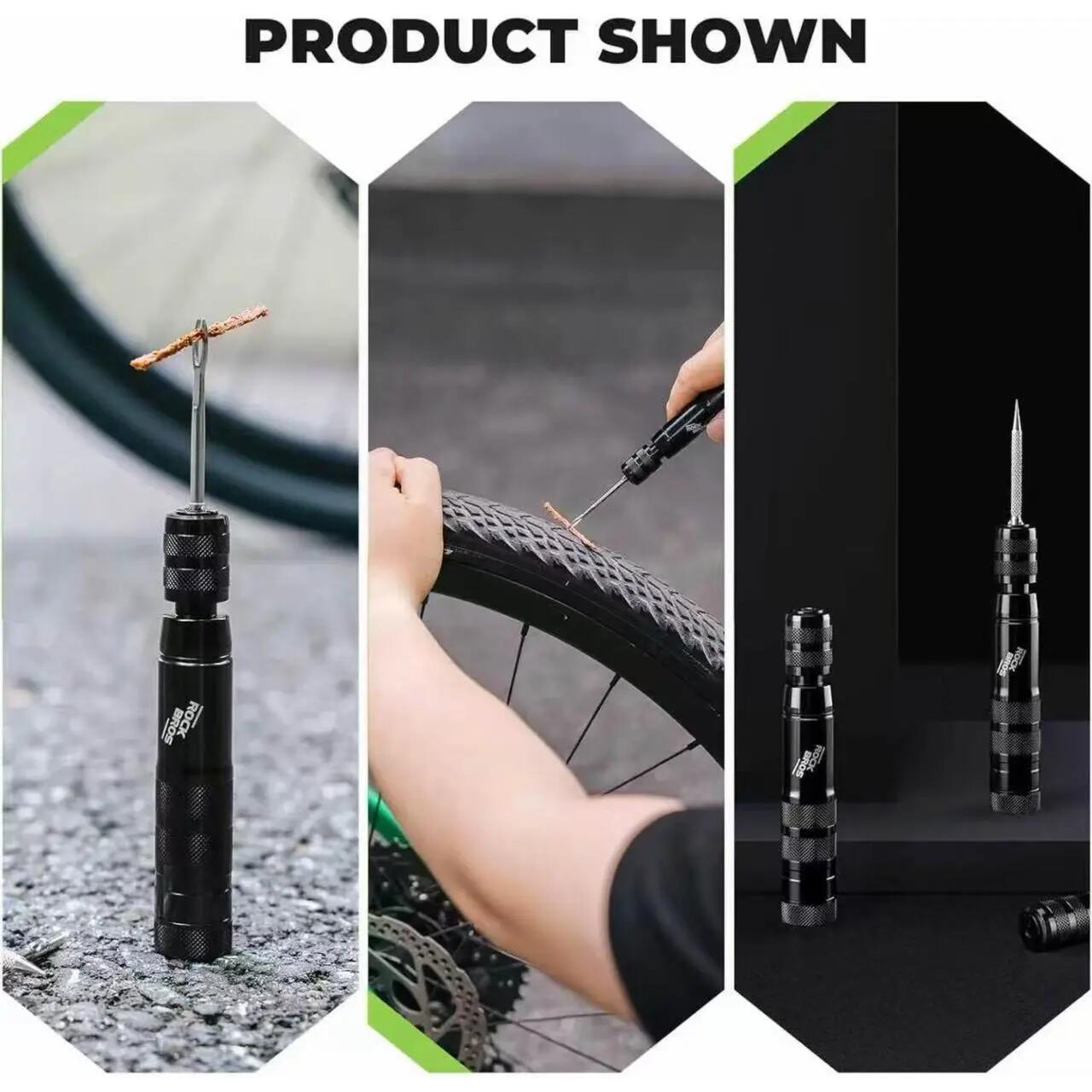Tubeless-Reifenflickzeug – kompaktes Pannenset mit 5 Stopfen für Fahrrad & Motor 7/7