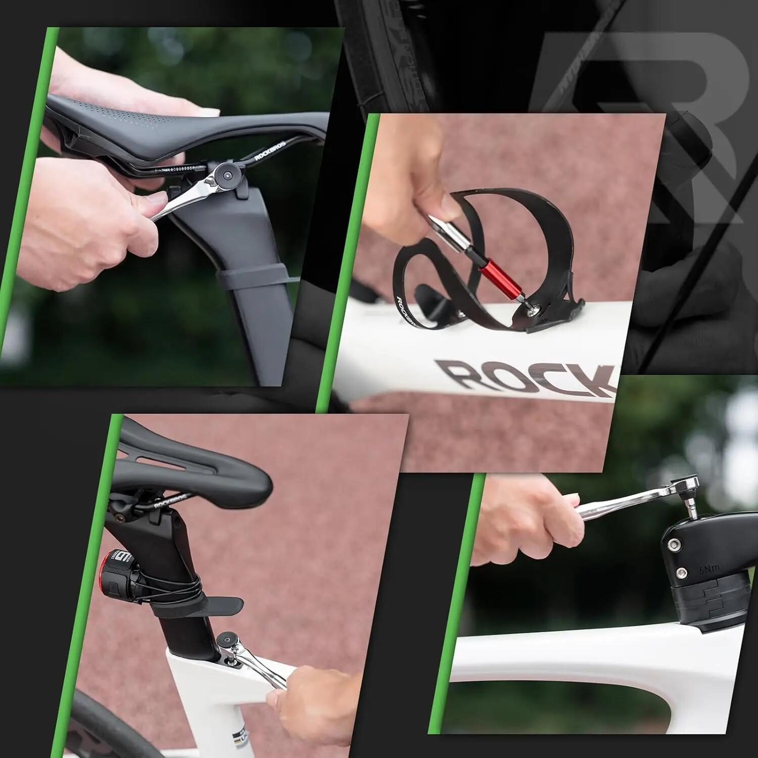Mini-Ratschen-Set mit 12 Bits – kompaktes Fahrrad-Multitool für MTB & Rennrad 8/8