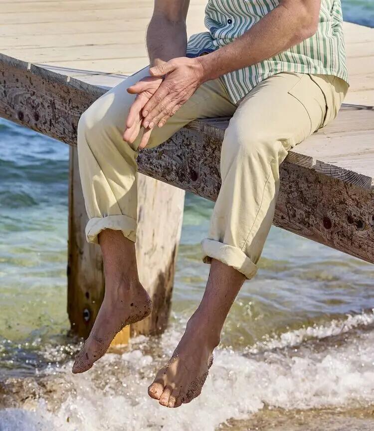 Le Pantalon Cargo Top Détente Coton-Lin Beige 2/3