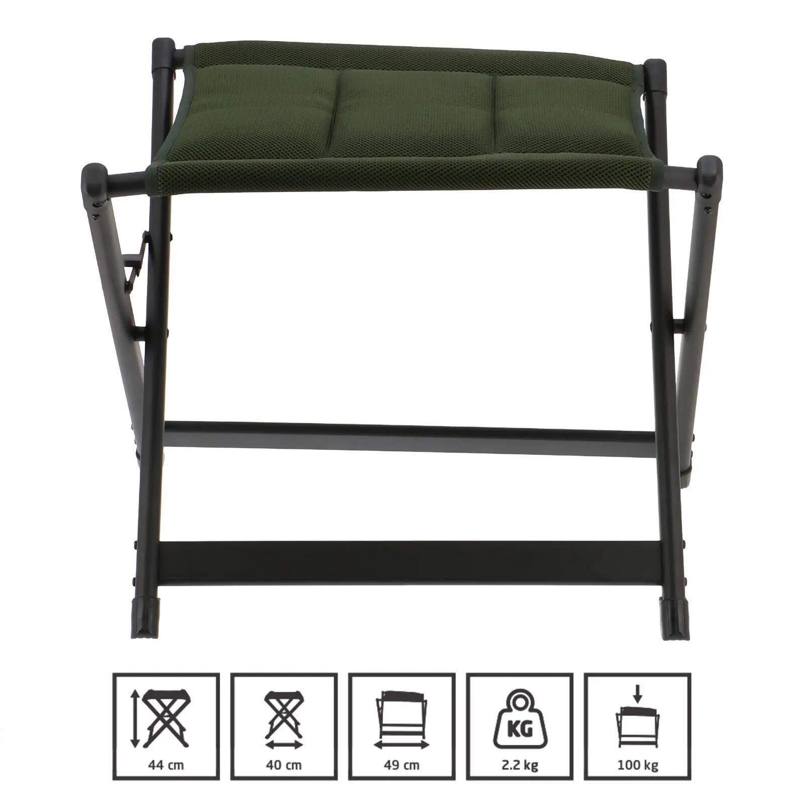 Repose-pieds Barletta tabouret chaise de camping pliante support pour les pieds 2/3