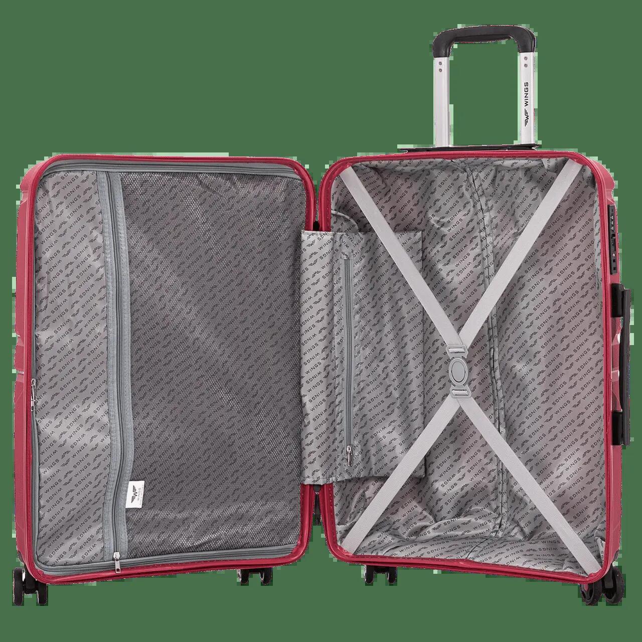 Valise cabine Wings PHOENIX en polypropylène 20" gris foncé 5/10