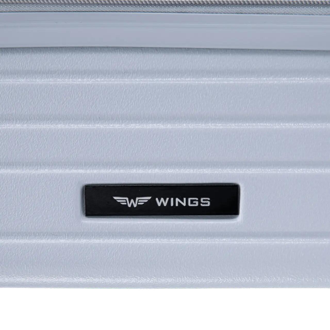 Valise cabine Wings ABS+ 20" Personnalisée BLEU PASTEL CHIEN 6/6