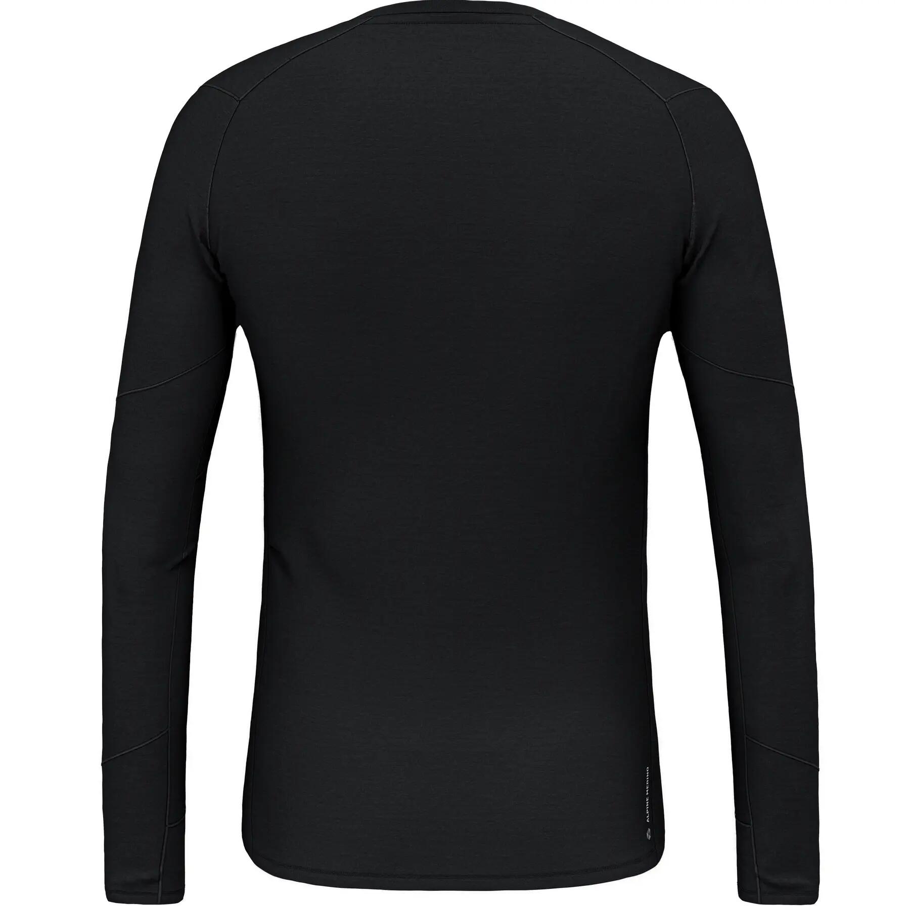 Camisa masculina de manga comprida Salewa CRISTALLO WARM preta r S 2/3