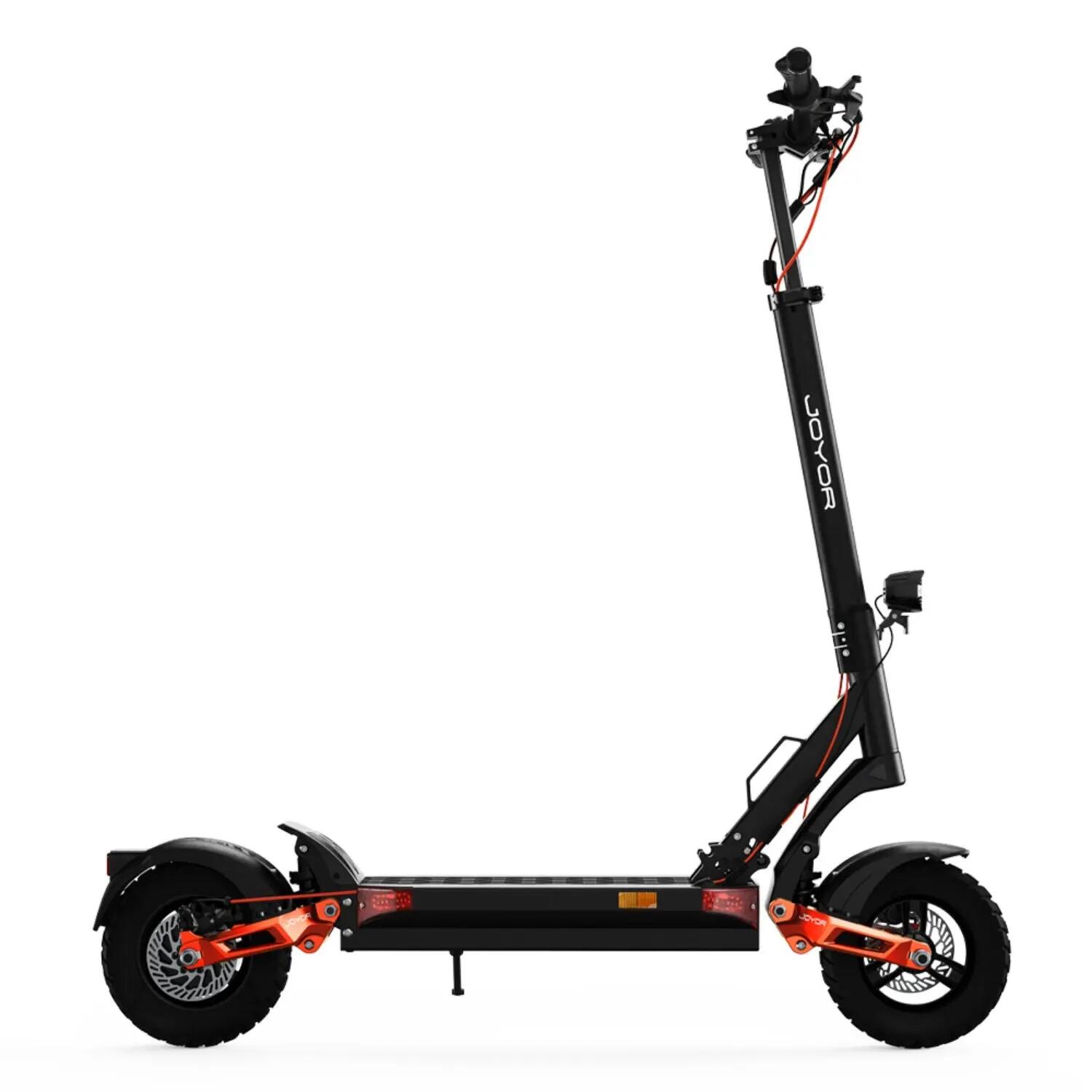 Trotinete elétrica JOYOR T6D 600W 48V18Ah 55km 10" Cor Preto laranja 2/5