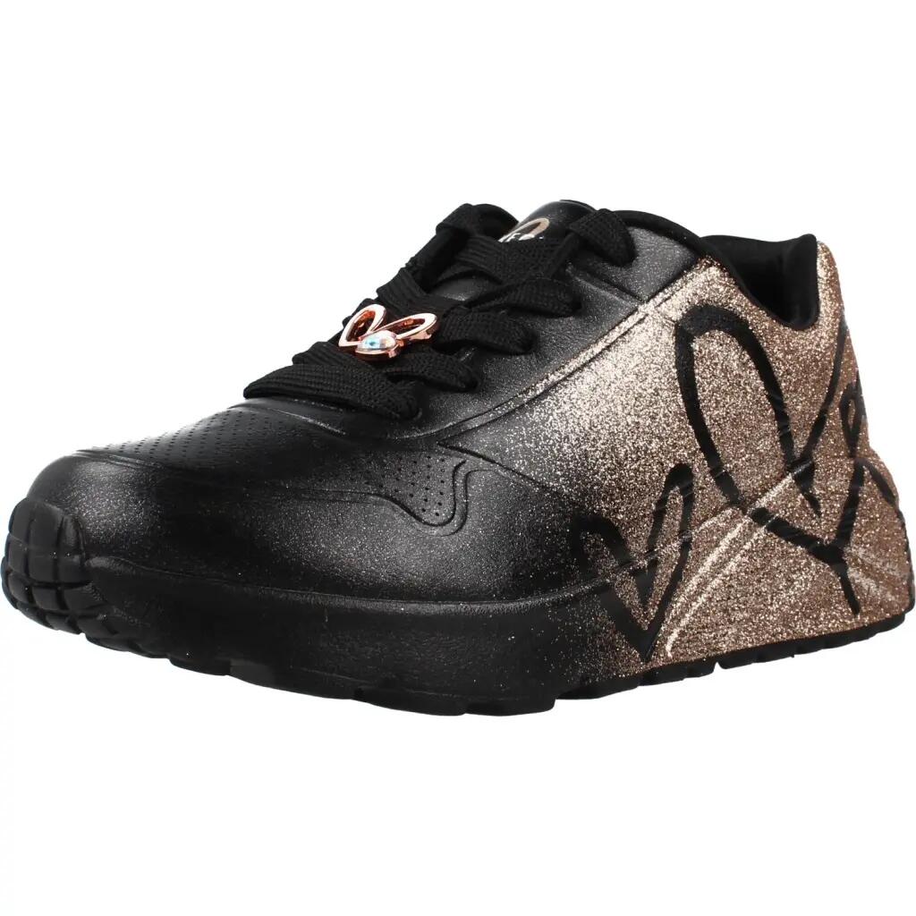 Buty SKECHERS UNO LITE - HEARTDUST FOREVER Czarny