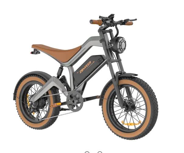 DYU M20 bicicletă electrică all-terrain, anvelope fat 20", autonomie 100 km