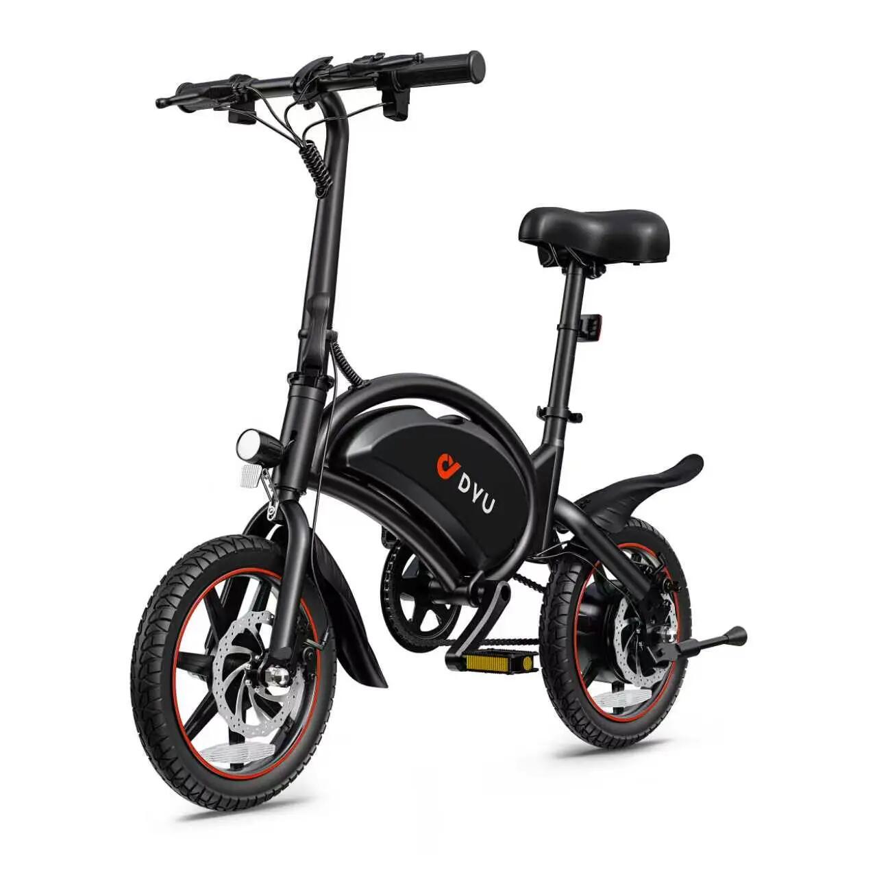 DYU D3F bicicletă electrică pliabilă, baterie 36V 10Ah, motor 250W