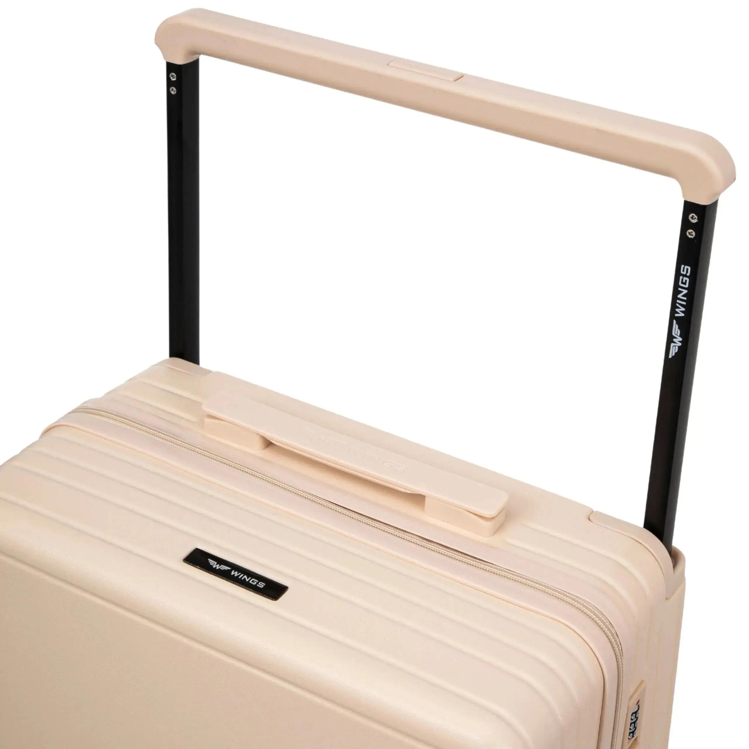 Valise cabine Wings ABS+ 20" personnalisée BLANC SALE CIAO 6/8