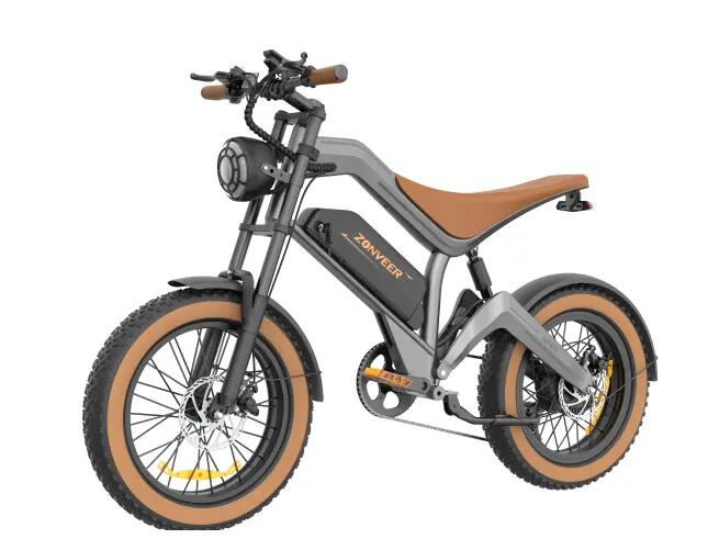 DYU M20 bicicletă electrică all-terrain, anvelope fat 20", autonomie 100 km 2/7