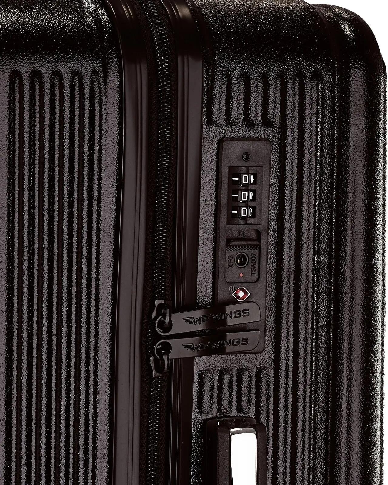 Wings PC African Eagle 2.0 middelgrote koffer 24" ZWART 5/9